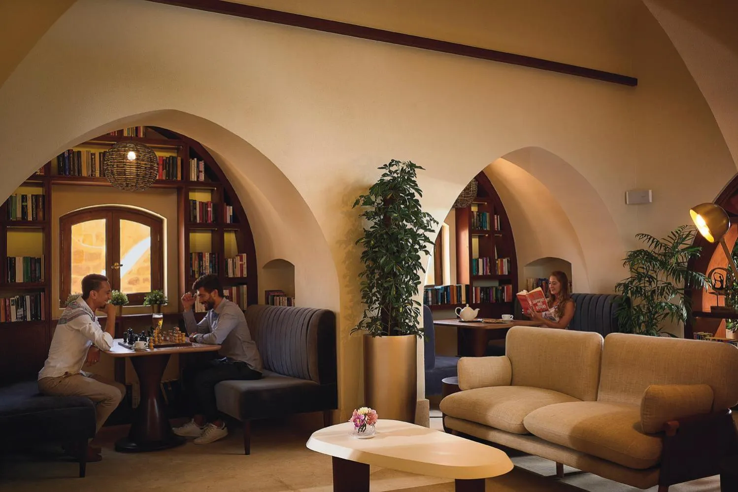 Library in Movenpick Resort El Quseir