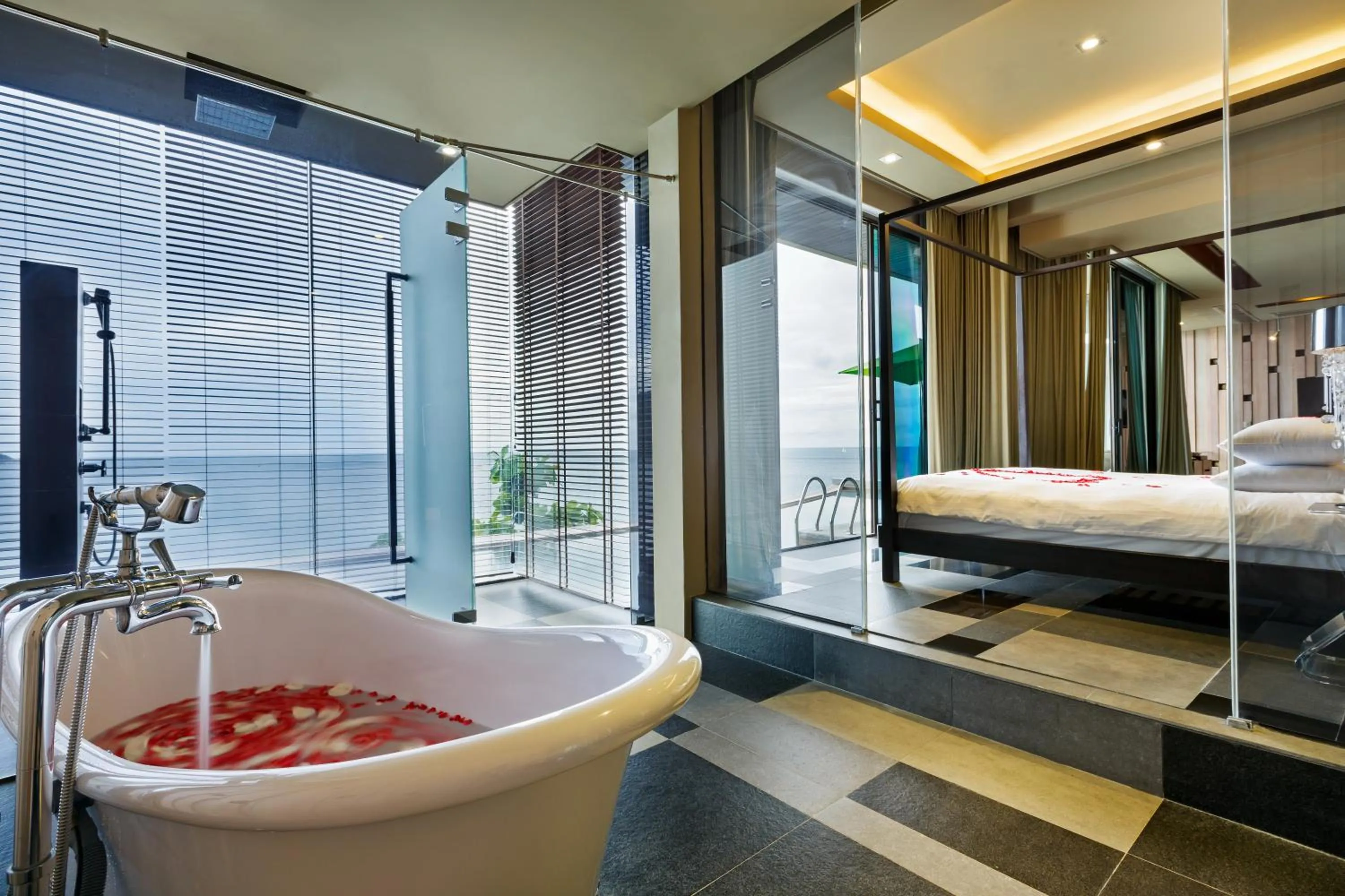 Bathroom, Bed in Impiana Private Villas Kata Noi