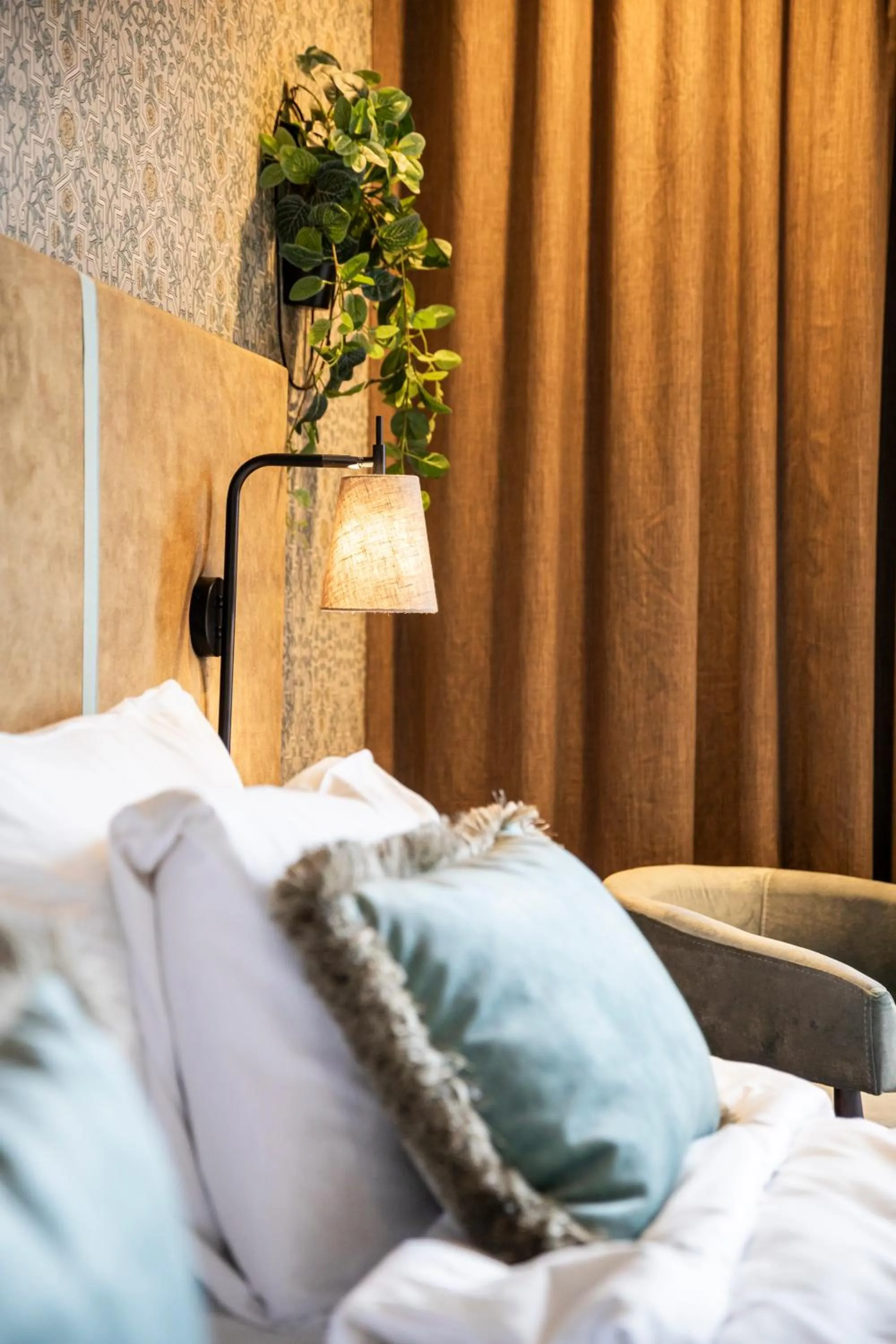 Decorative detail, Bed in Home Hotel Havnekontoret