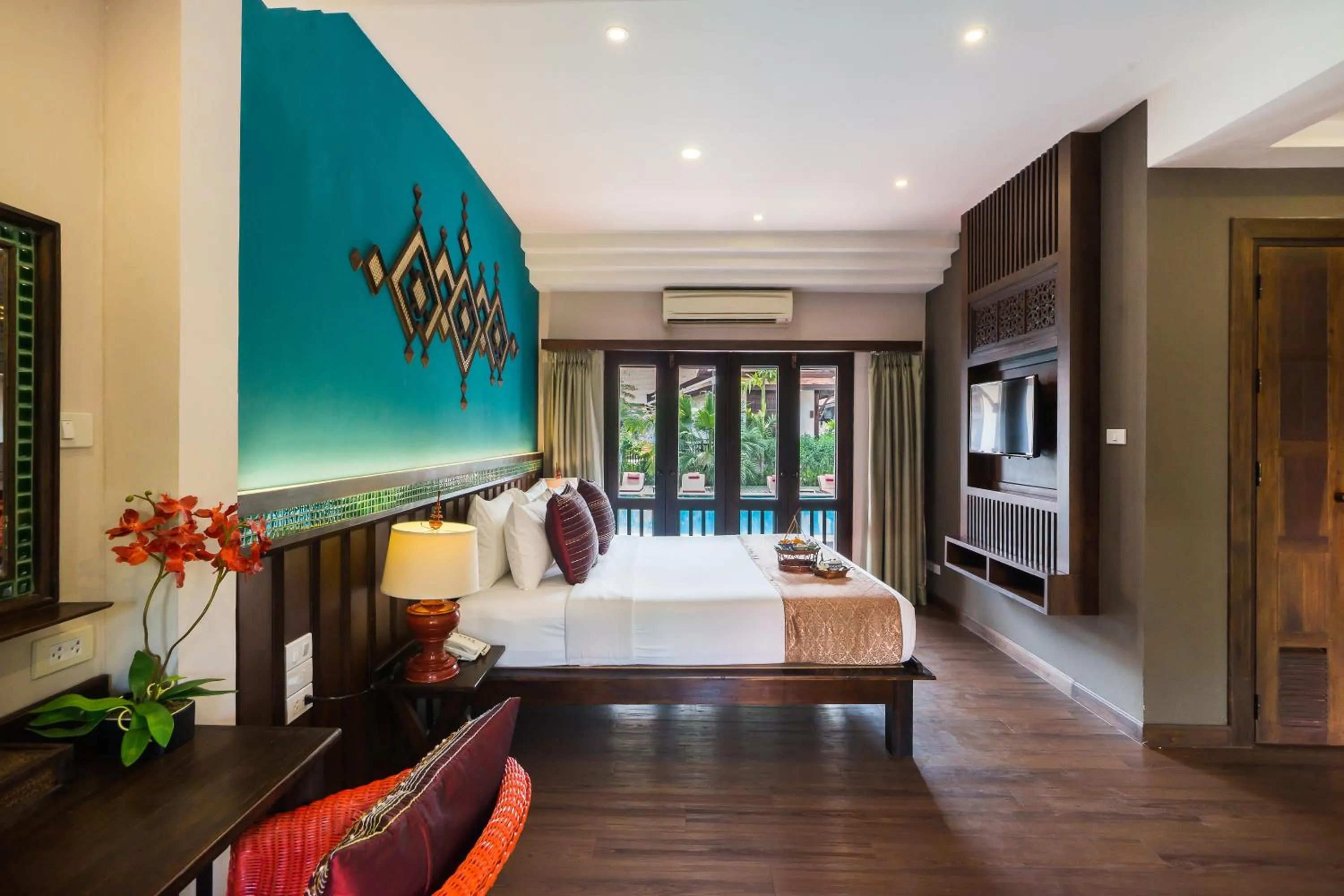 Photo of the whole room, Bed in Legendha Sukhothai Hotel