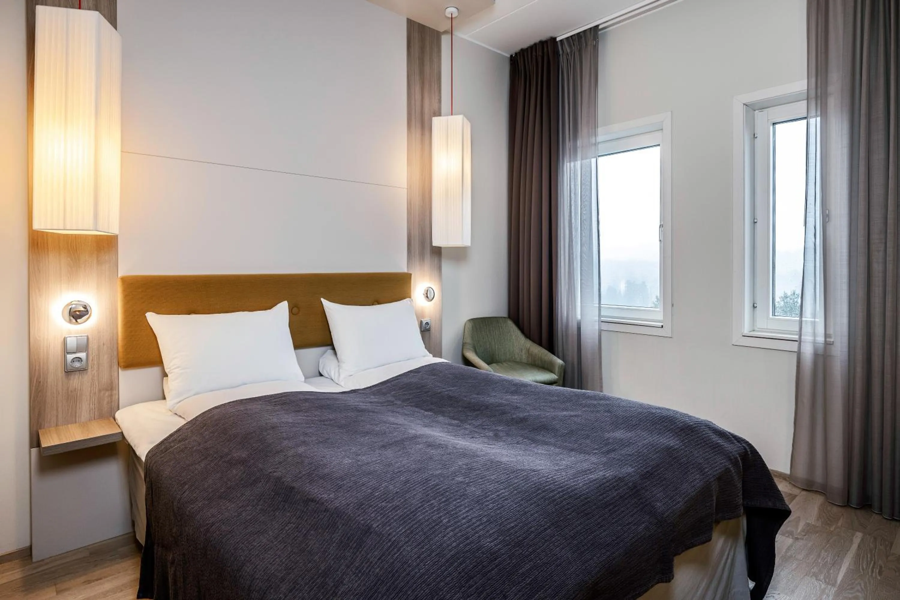 Bed in Quality Hotel Edvard Grieg