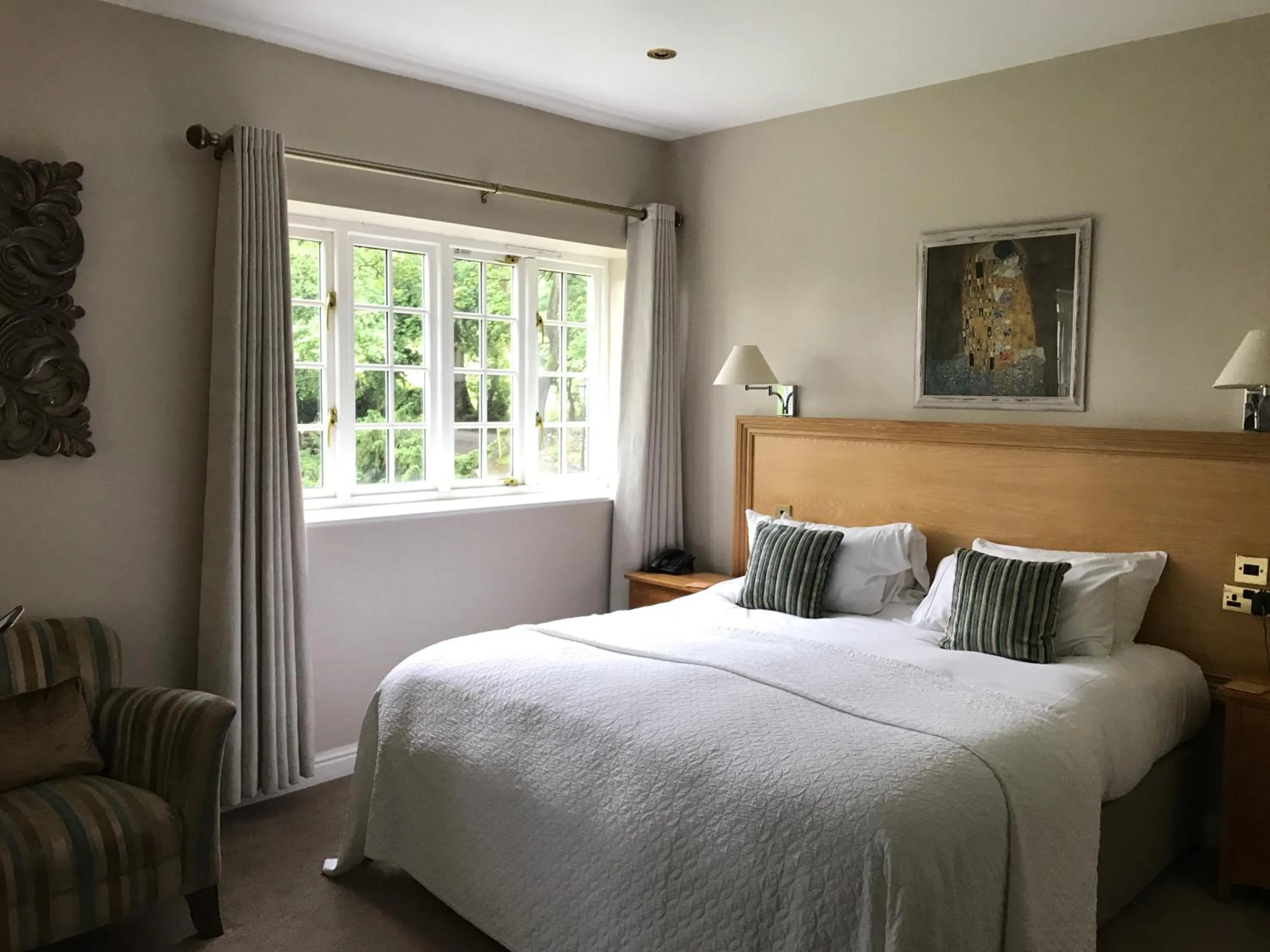 Bed in Losehill House Hotel & Spa