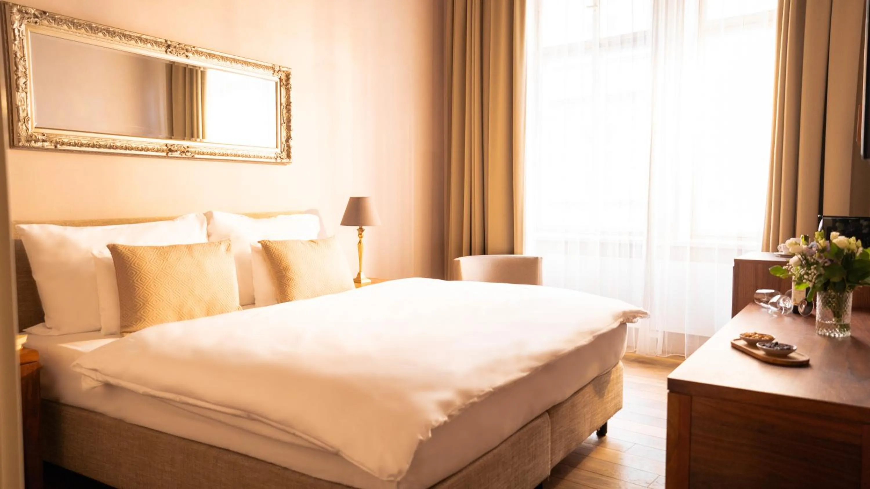 Bed in Hotel Golden Key Prague Castle