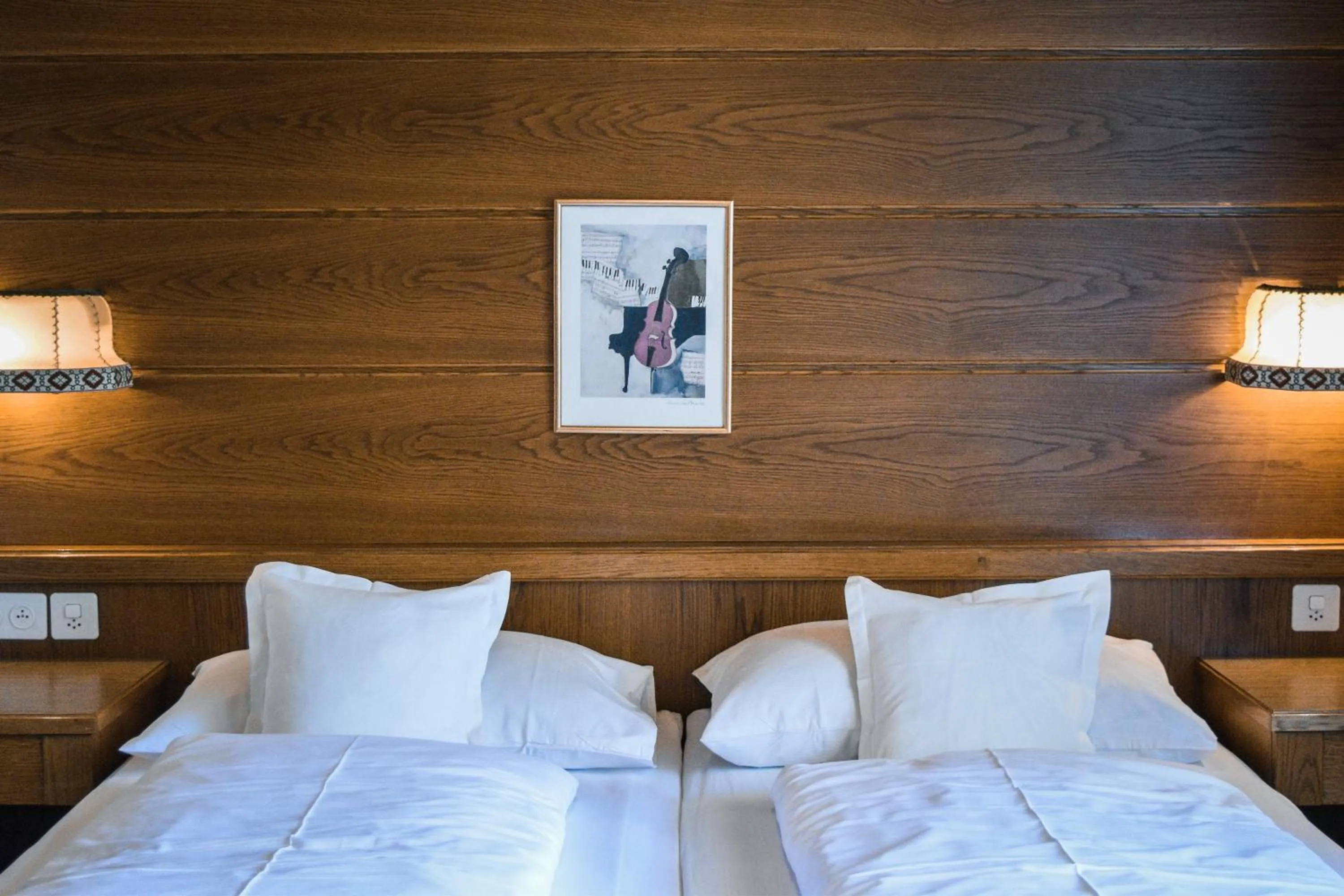 Photo of the whole room, Bed in Sonnenhotel Soldanella Sonneck