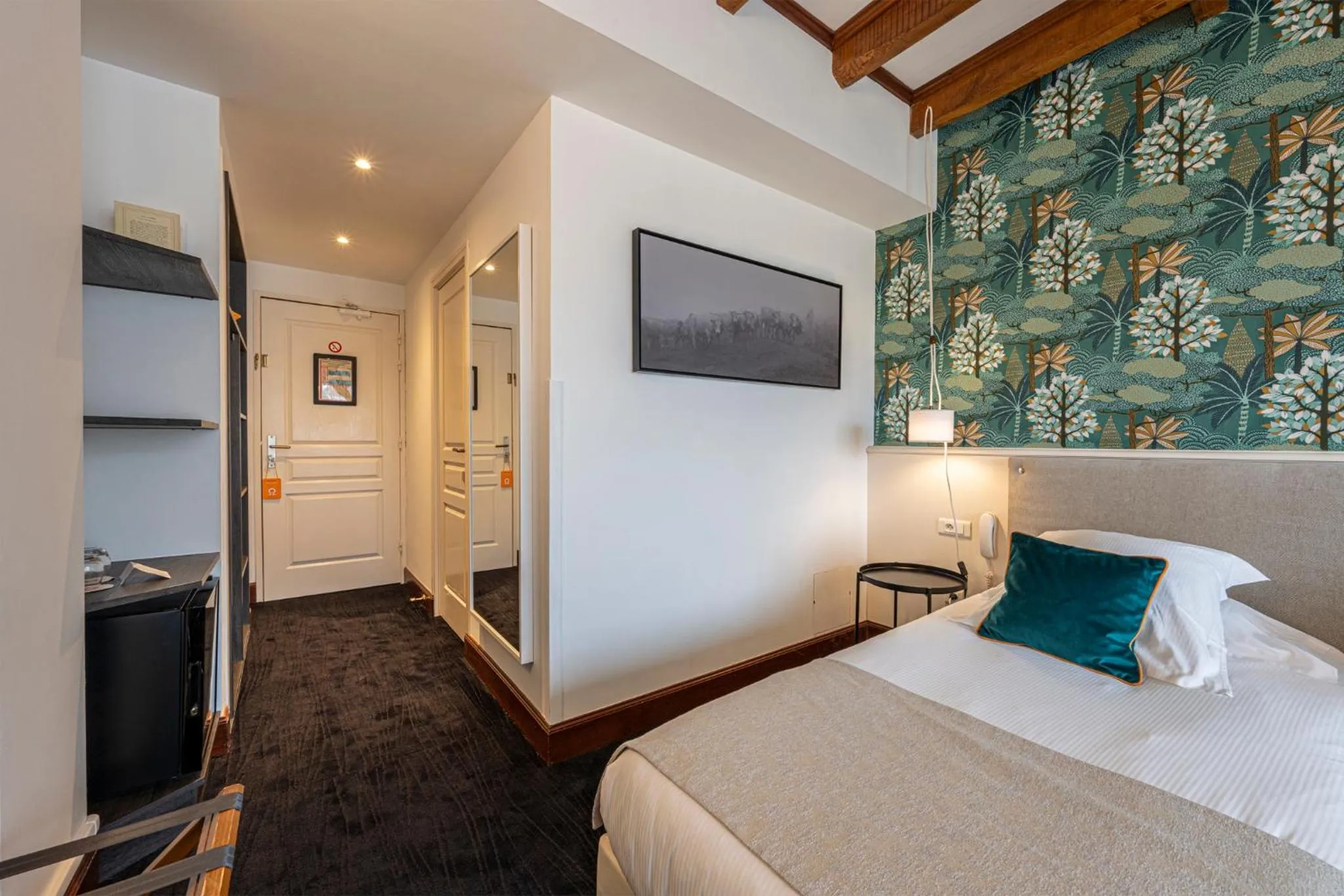 Bed in Hôtel Ithurria - Teritoria