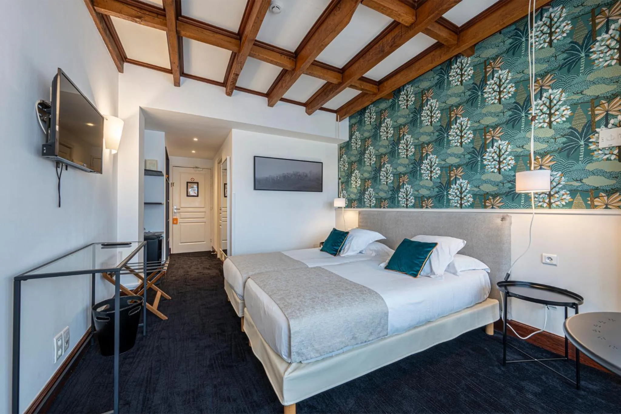 Bed in Hôtel Ithurria - Teritoria