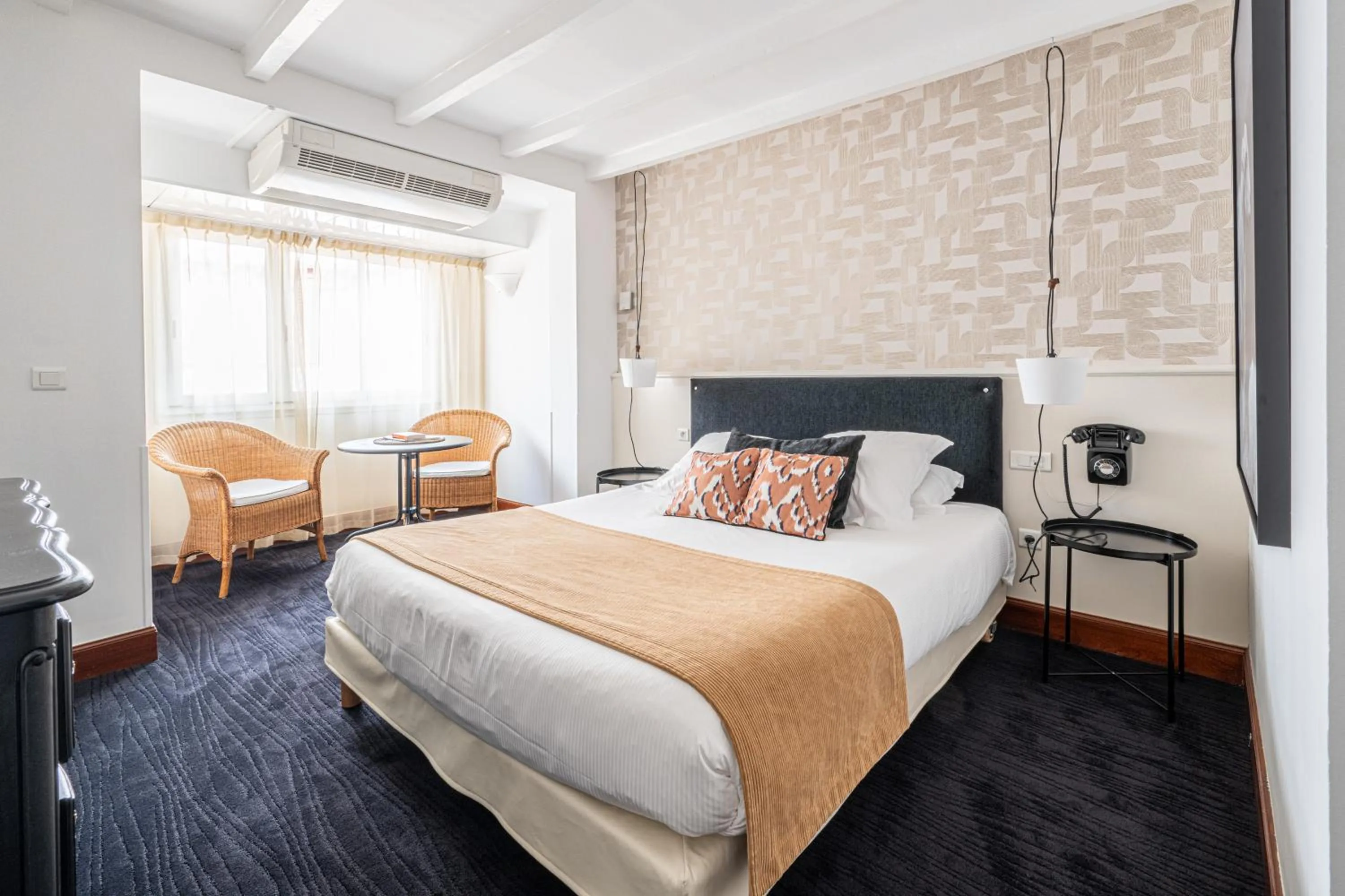 Bed in Hôtel Ithurria - Teritoria