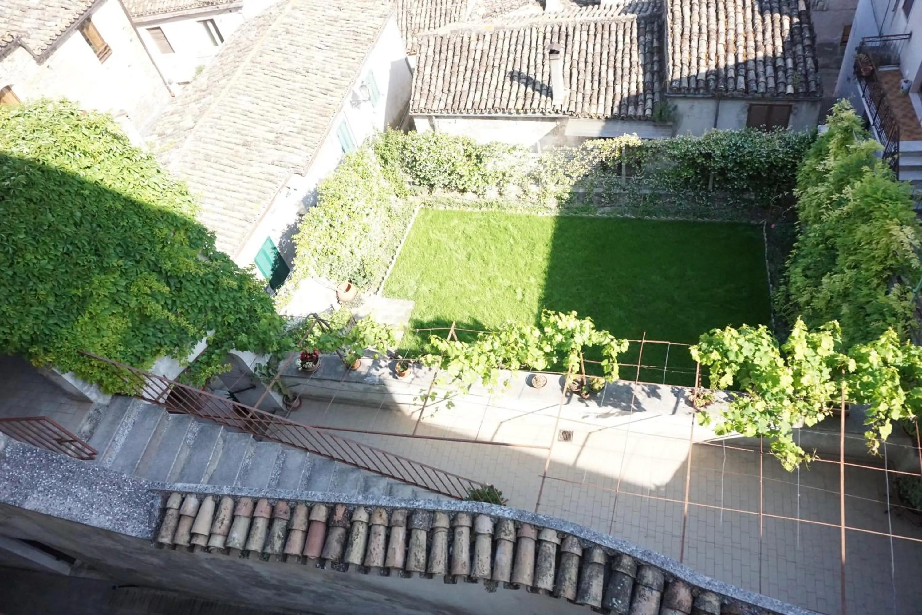 Garden view in Palazzo De Fabritiis