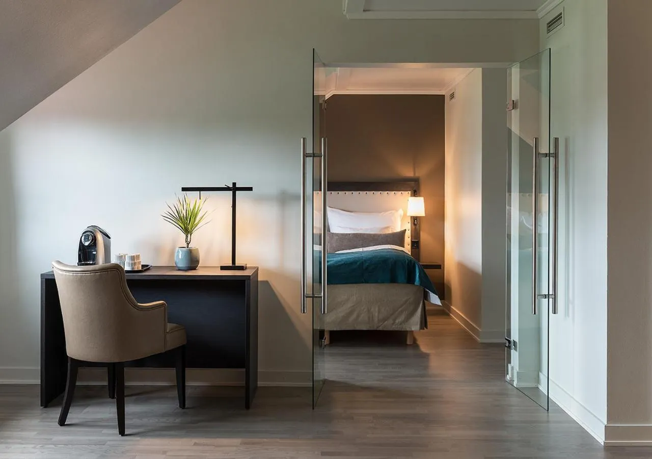 Coffee/tea facilities, Bed in Clarion Hotel Oslo Airport