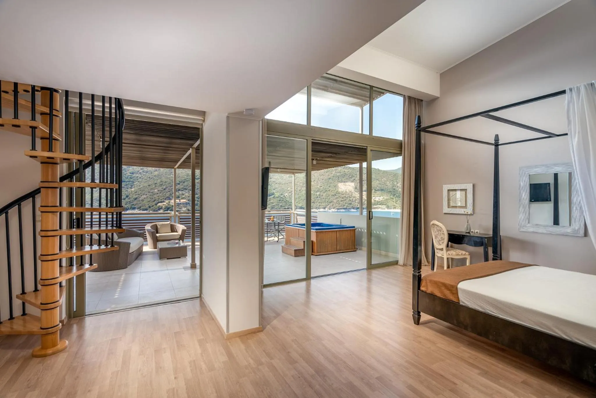 Bed in San Nicolas Resort Hotel