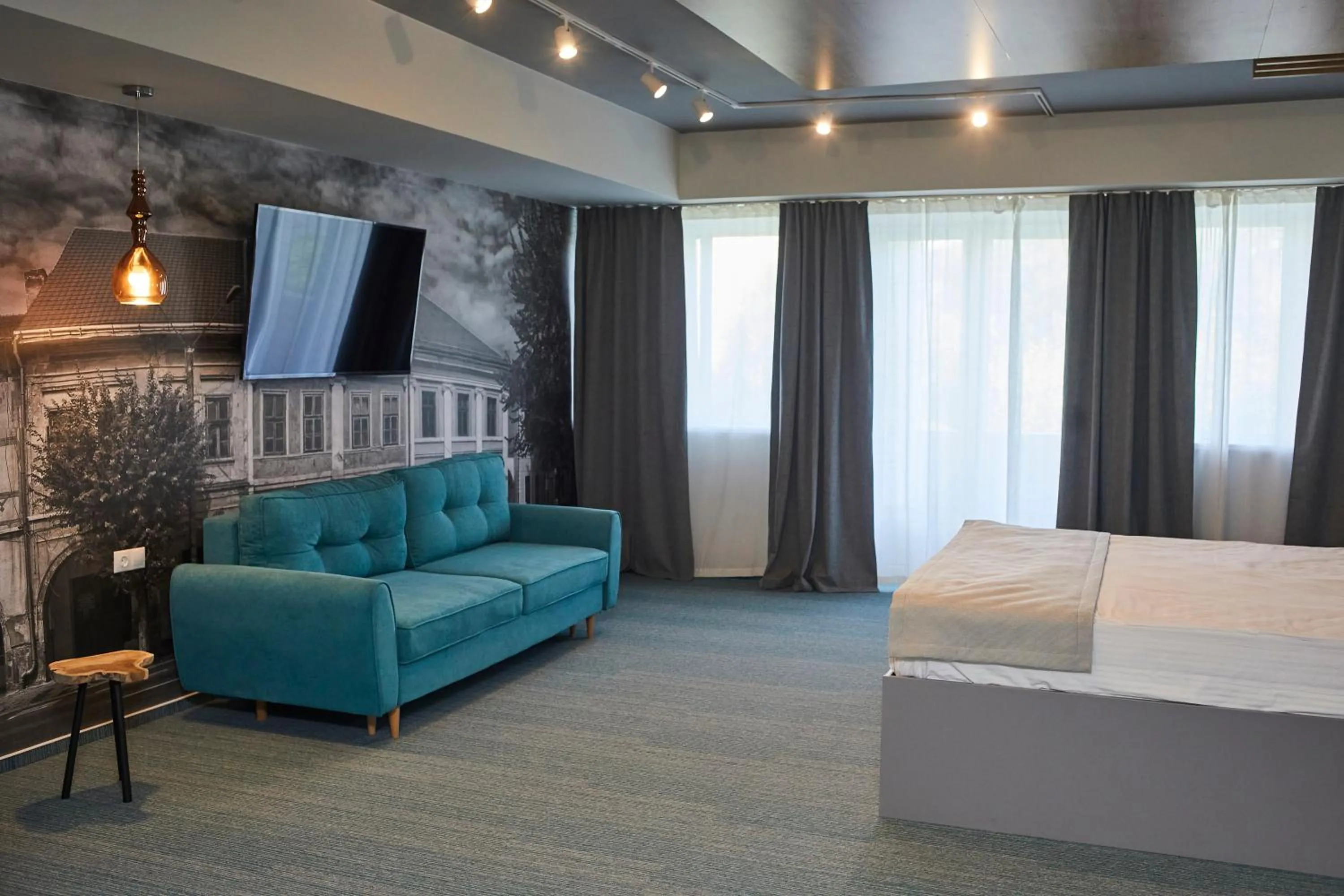 Bed in Hotel Bistrita