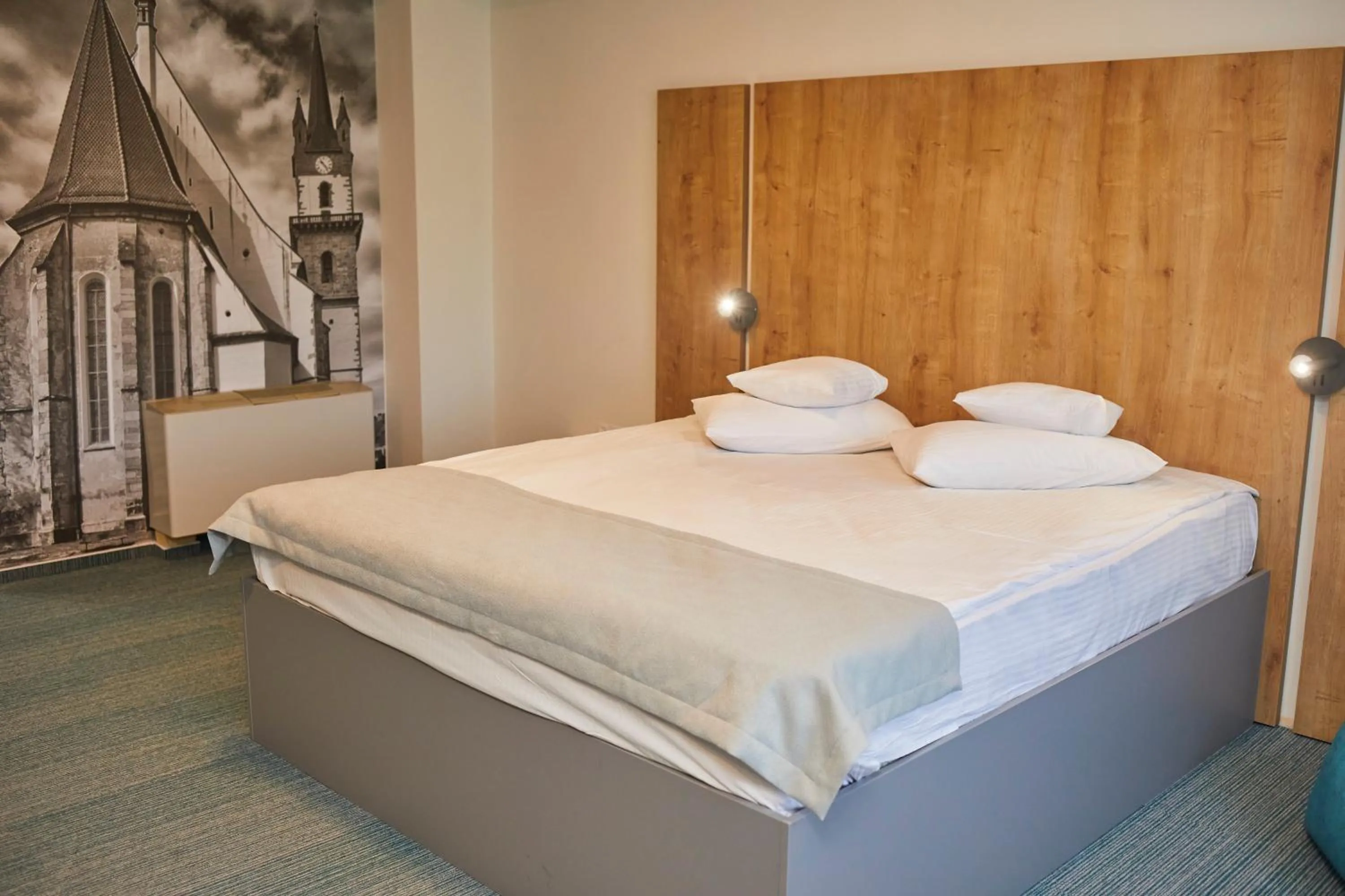 Bed in Hotel Bistrita