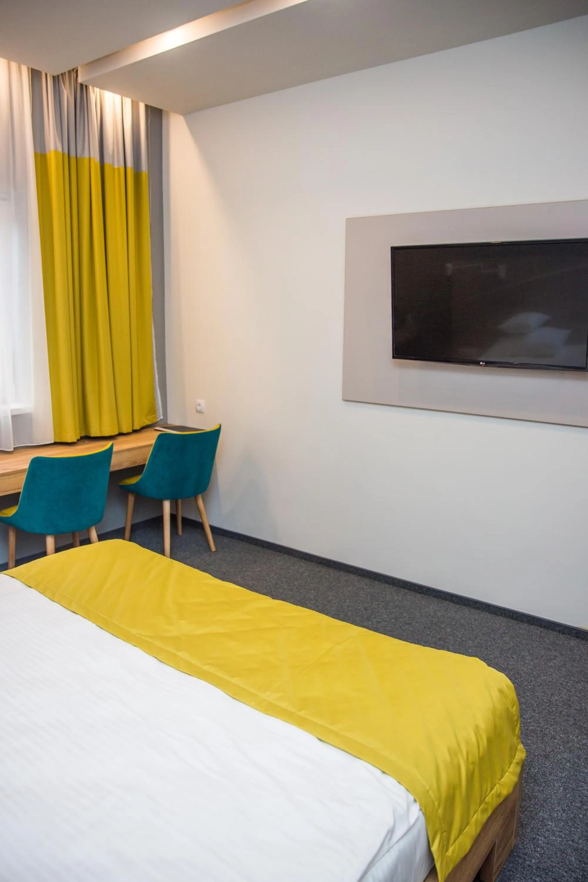 Bed in Hotel Bistrita