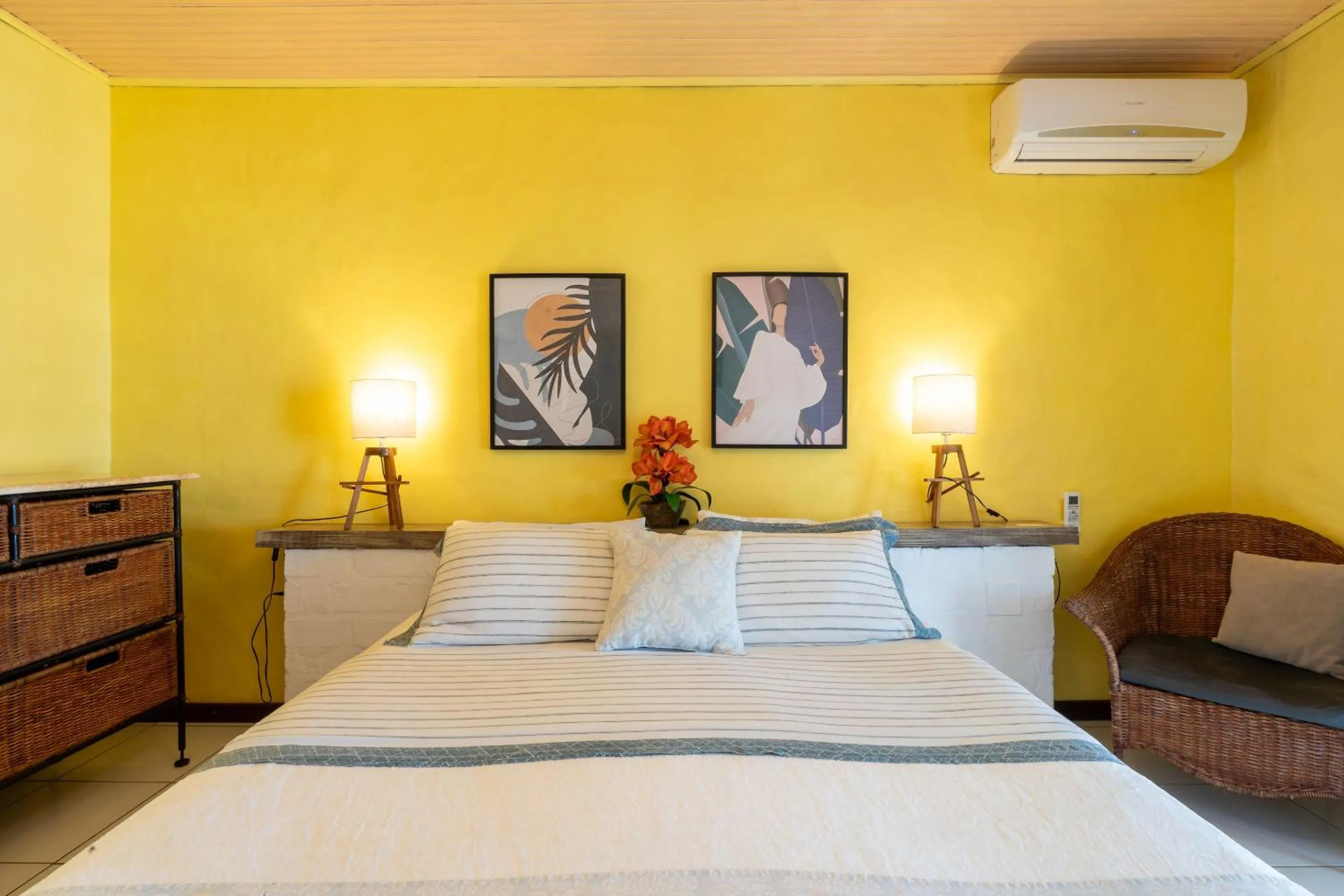 Bed in Pousada dos Gravatás