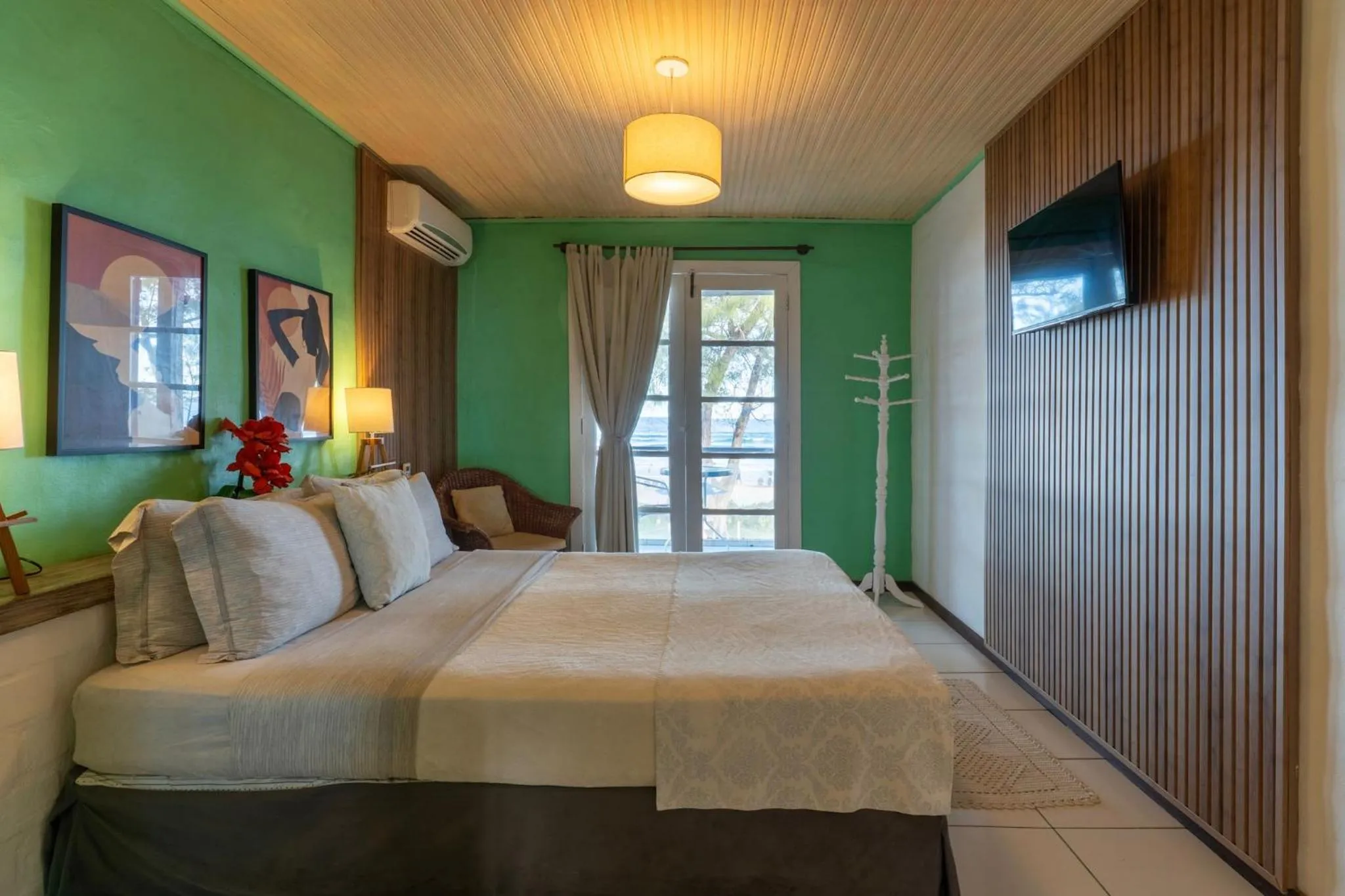 Bed in Pousada dos Gravatás