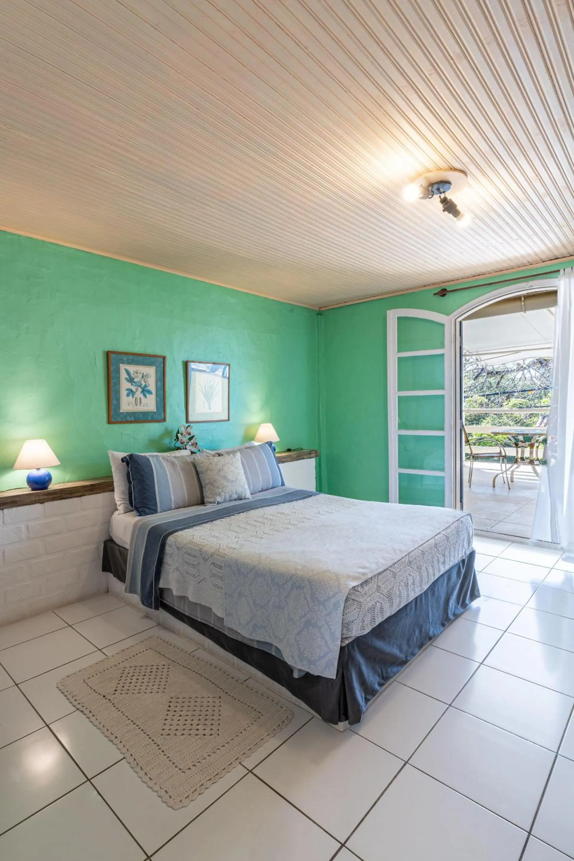 Bed in Pousada dos Gravatás