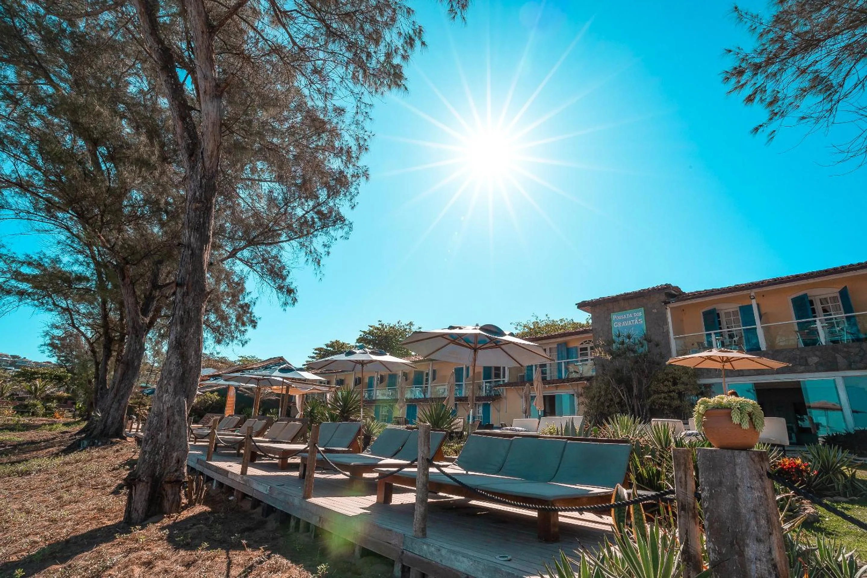 sunbed in Pousada dos Gravatás