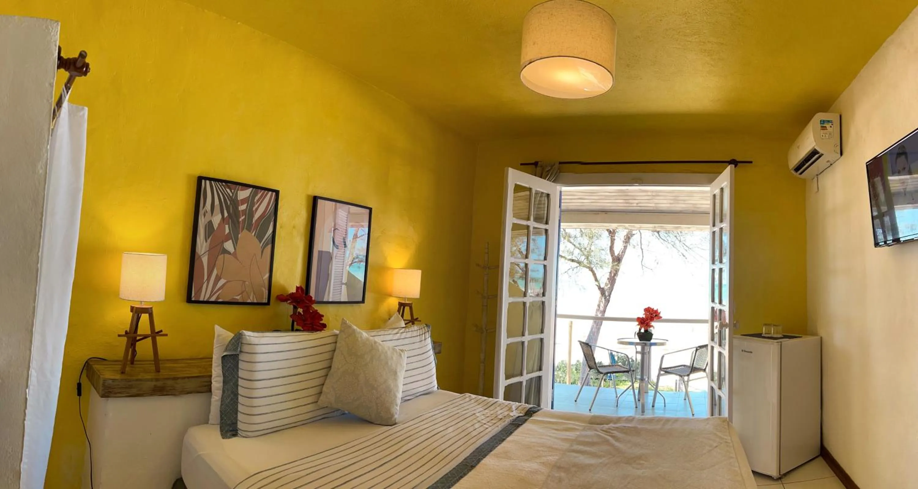 Bed in Pousada dos Gravatás