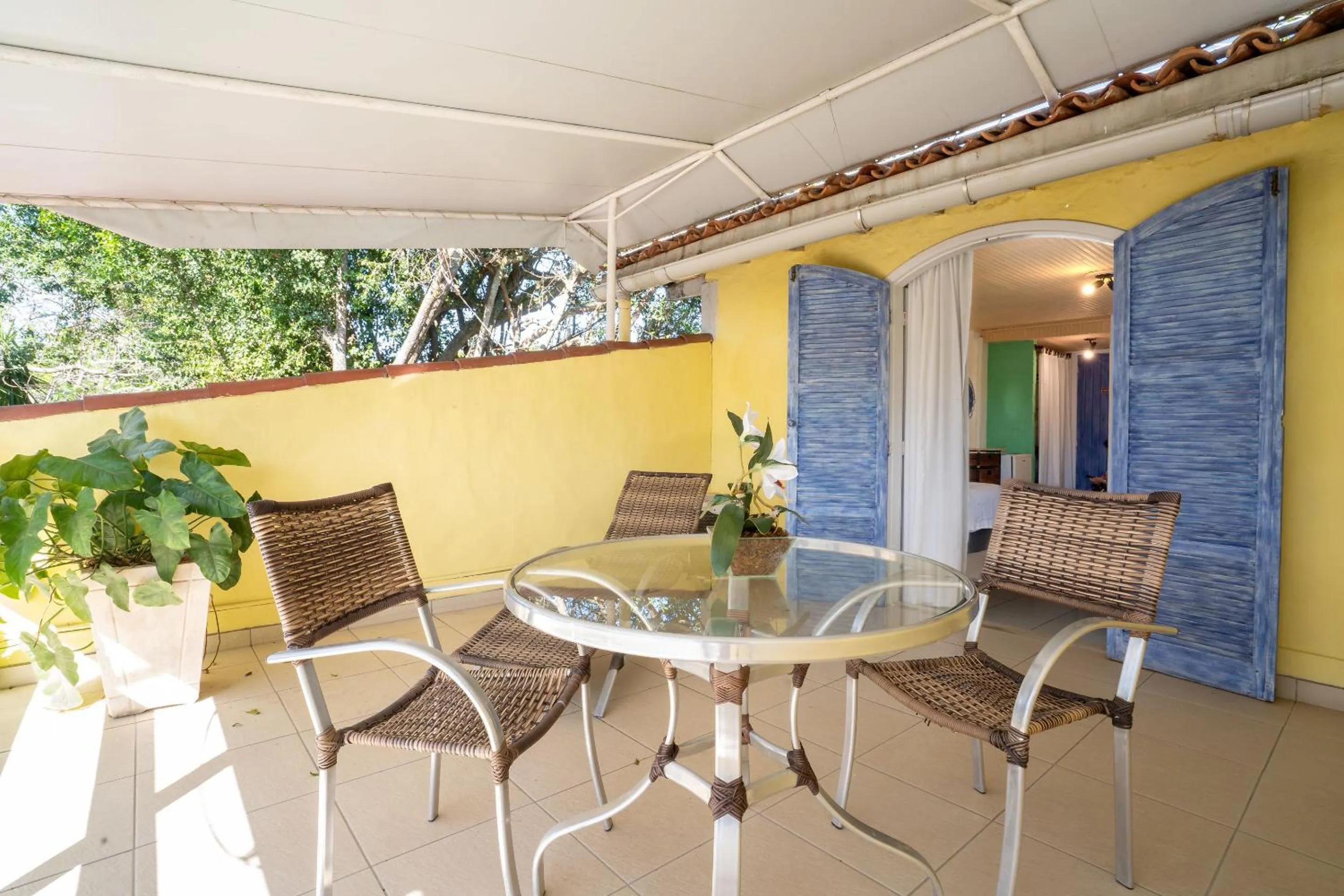 Balcony/Terrace in Pousada dos Gravatás