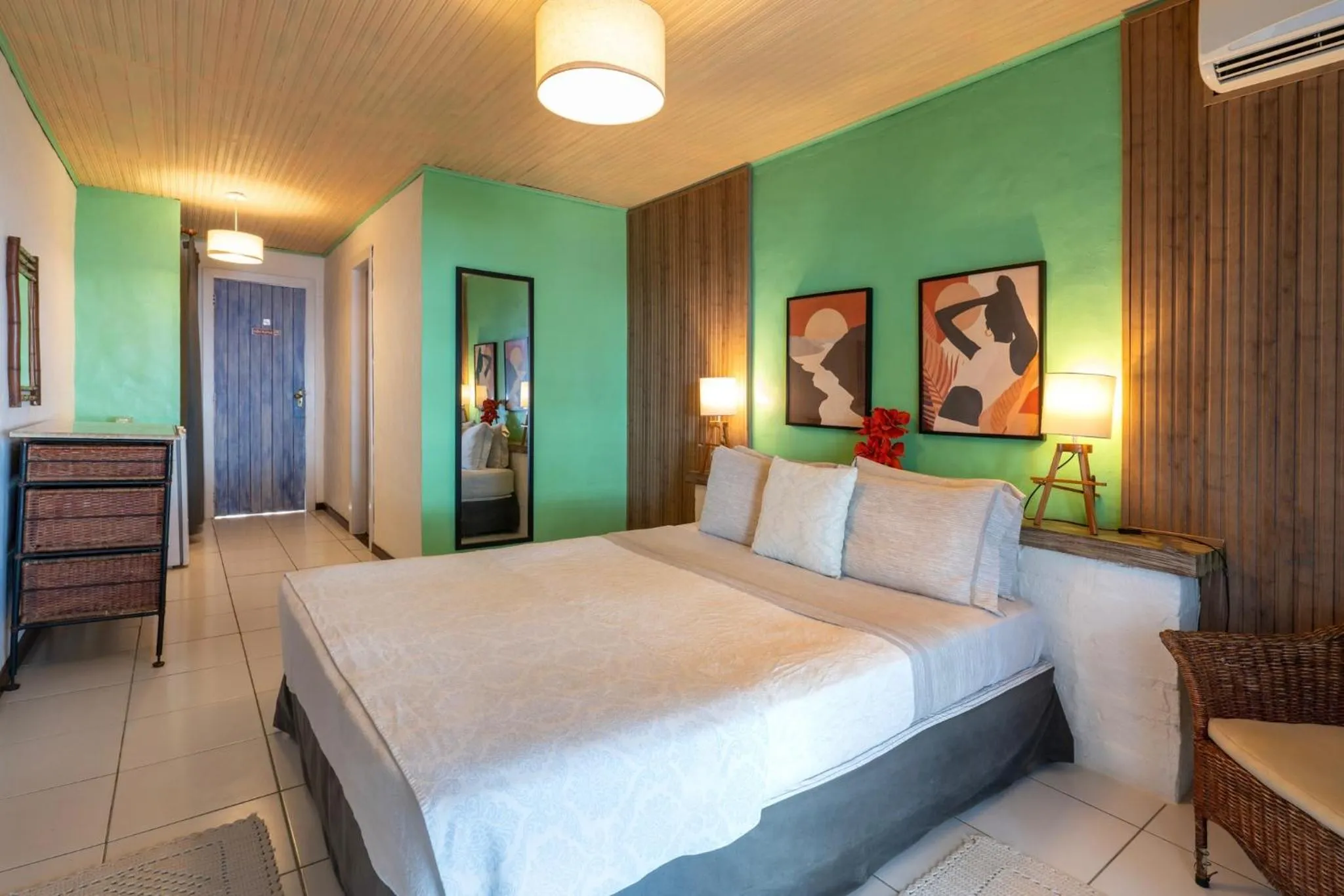 Bed in Pousada dos Gravatás