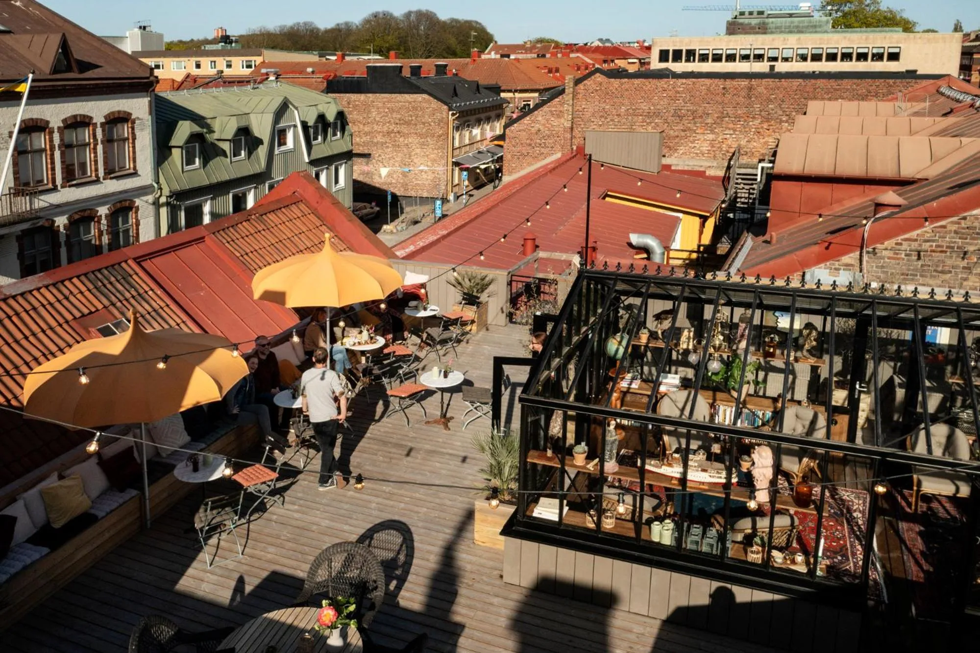 Balcony/Terrace in Hotell Gästis