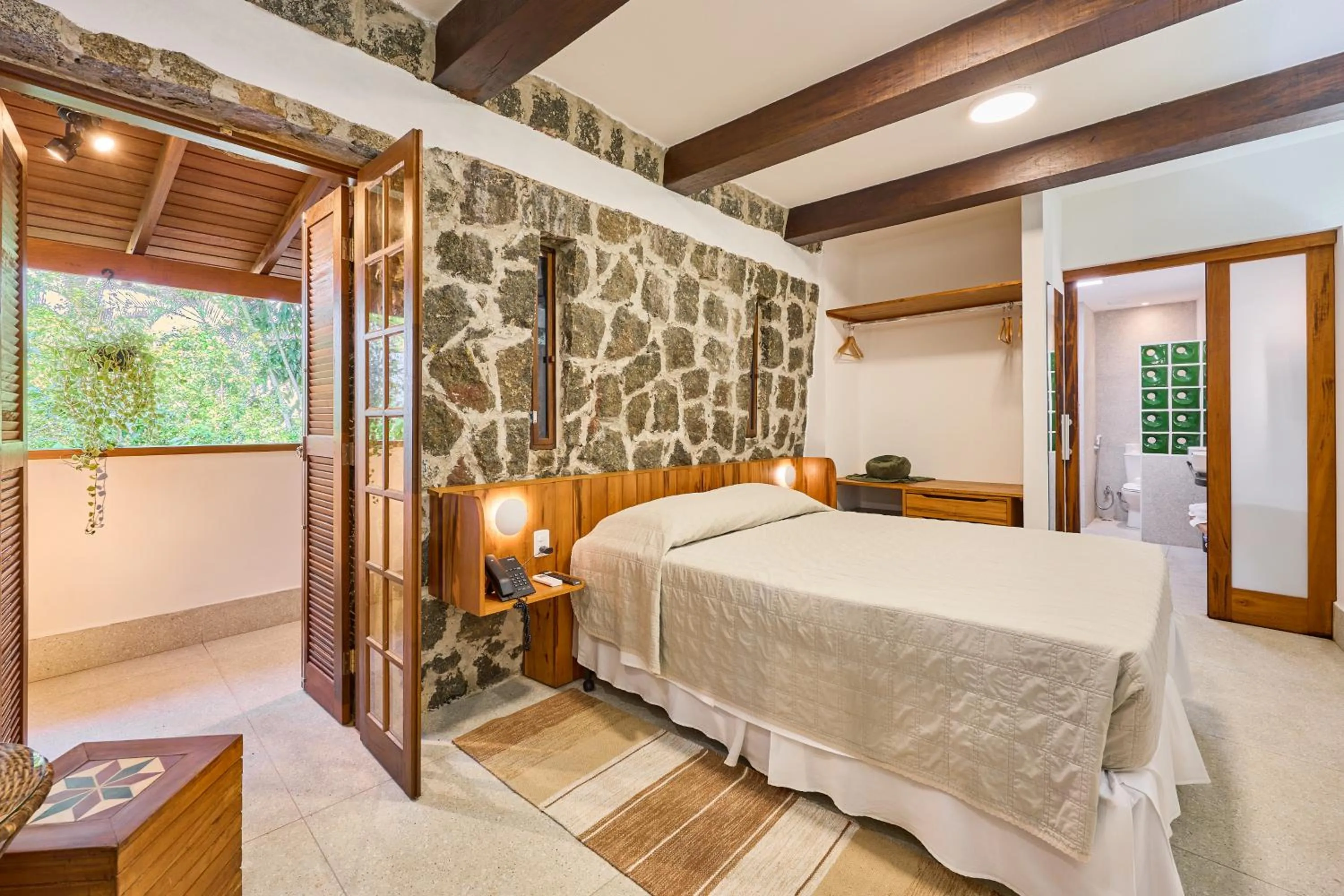 Bed in Hotel Coquille