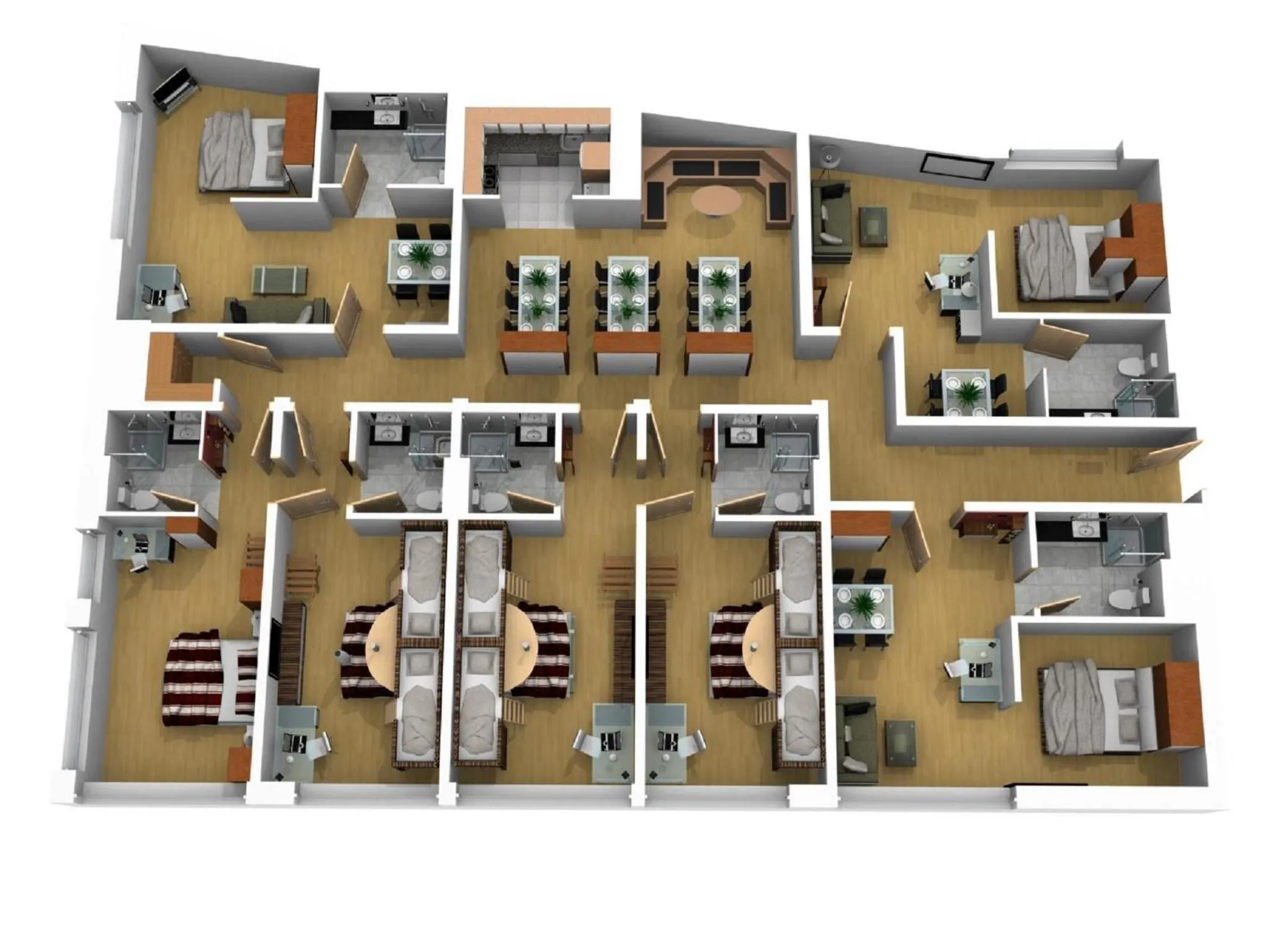 Floor plan in Aparthotel Backstage