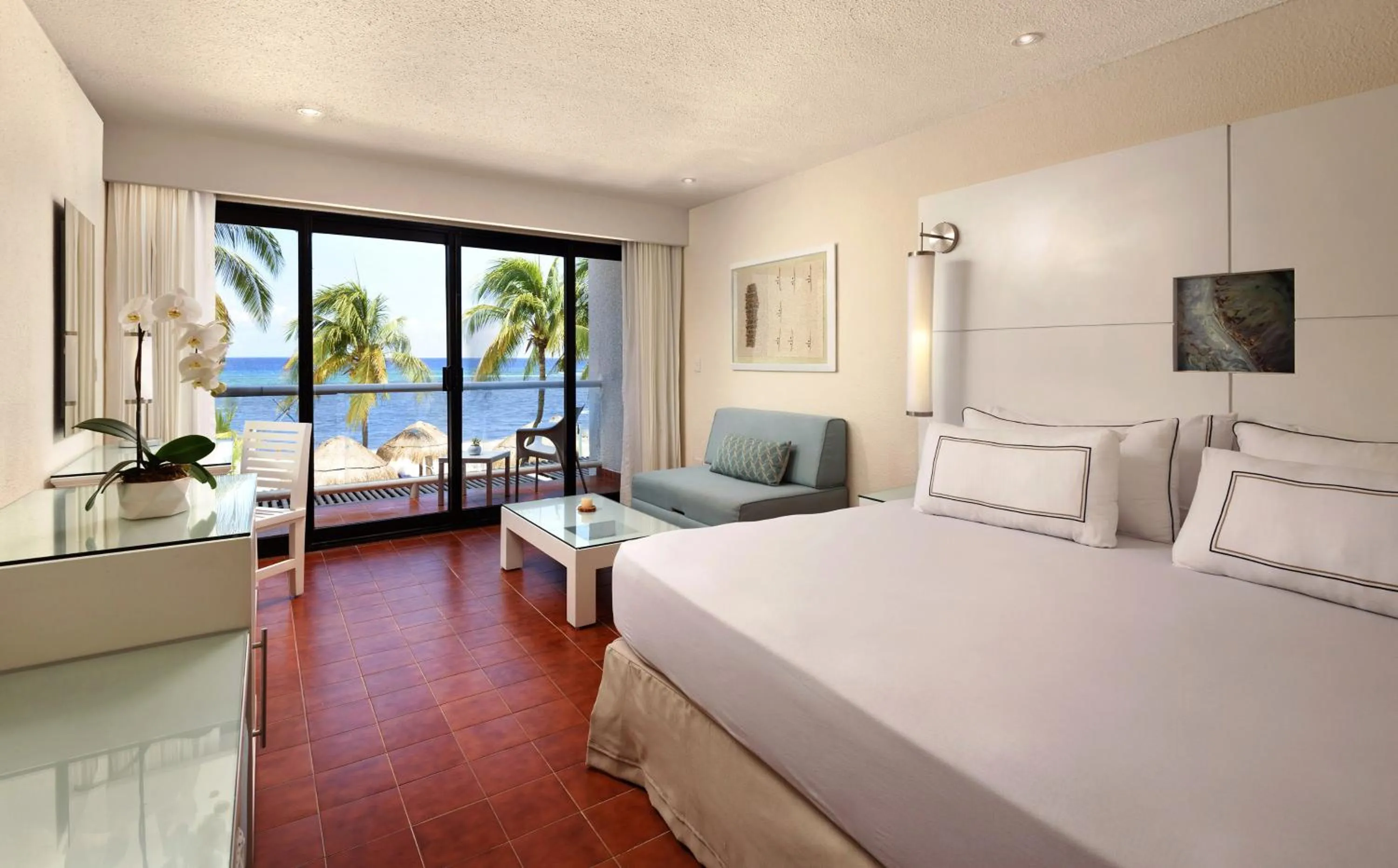 View (from property/room), Bed in Melia Cozumel All Inclusive