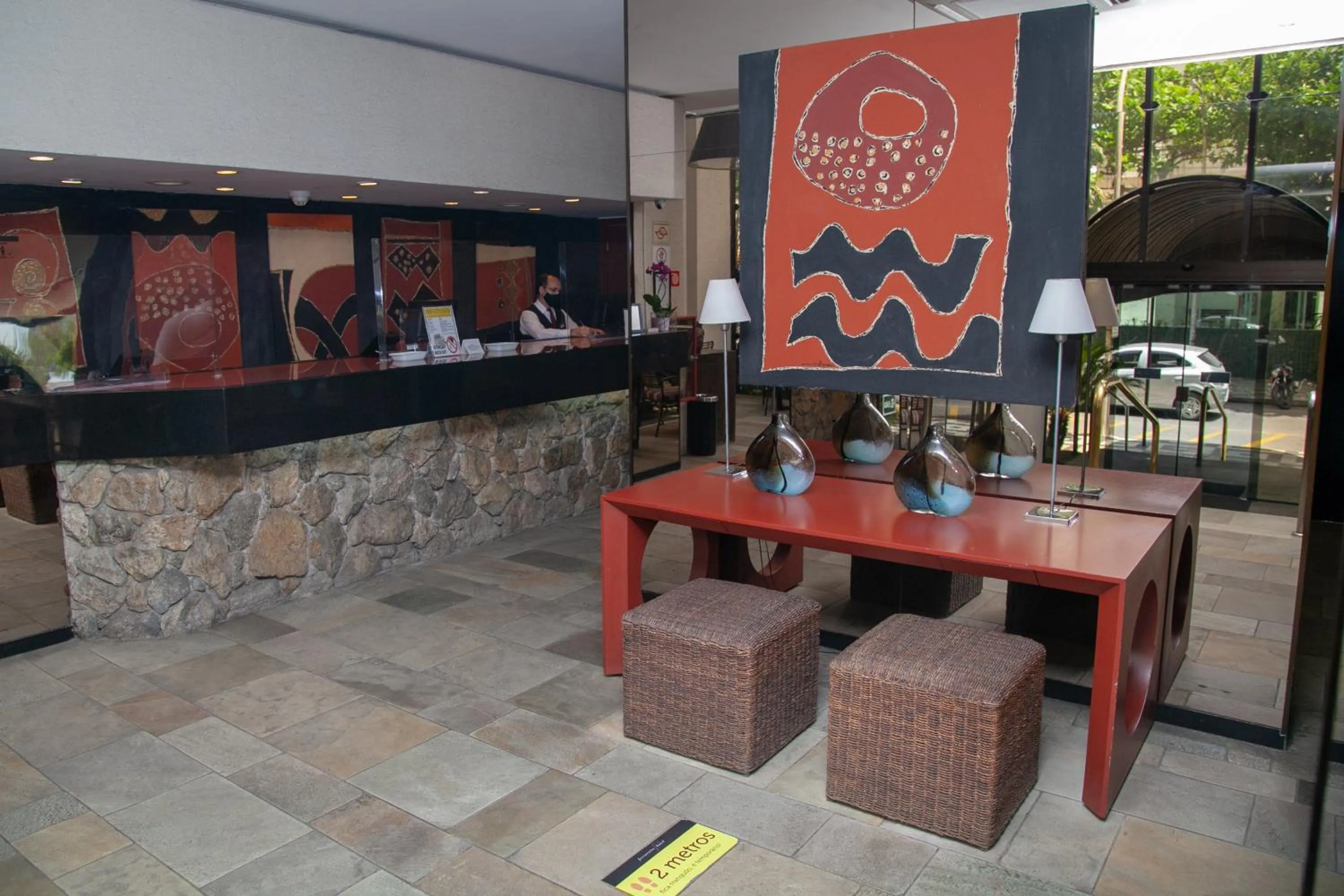 Lobby or reception in Ferraretto Guarujá Hotel & Spa