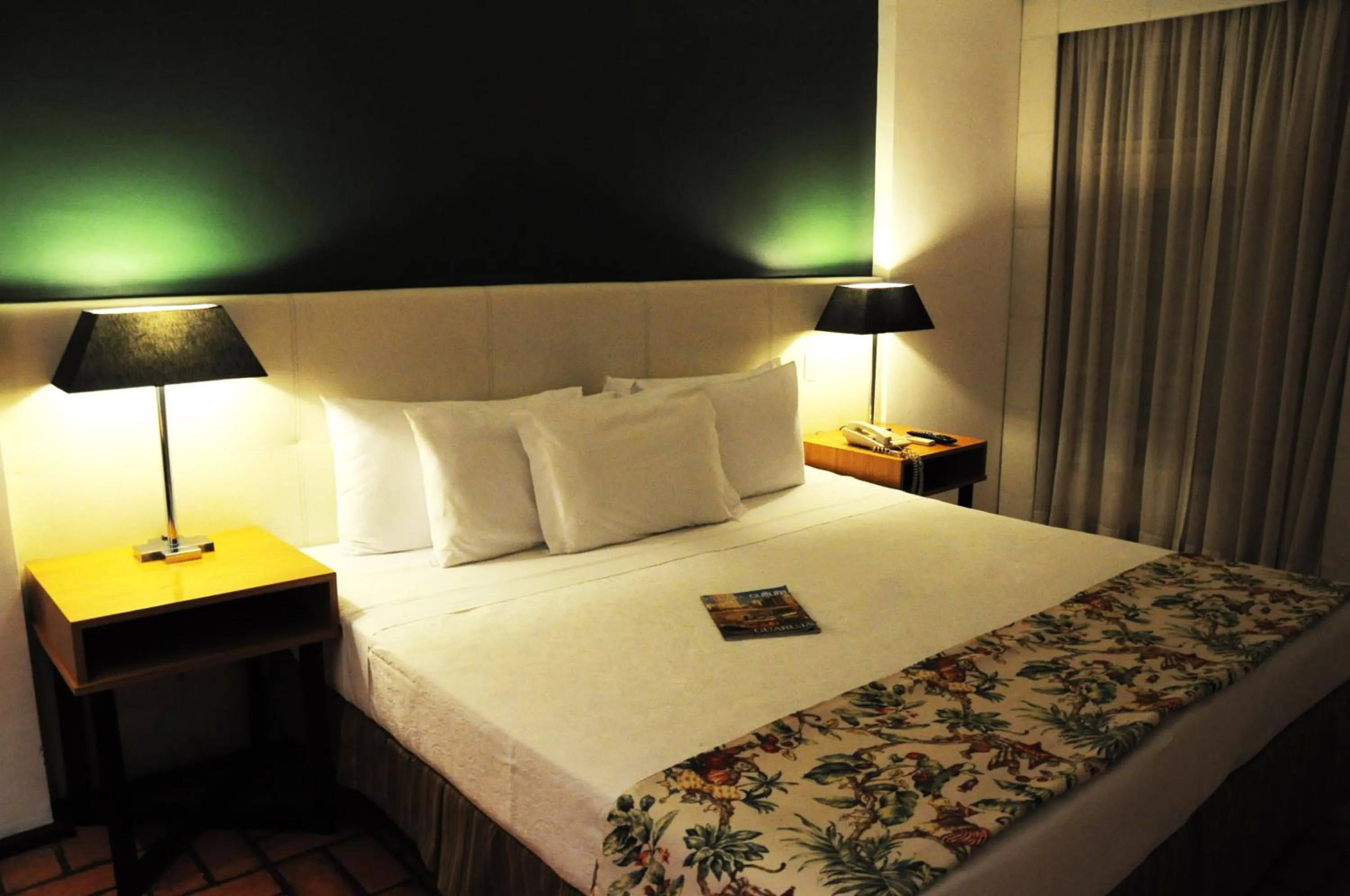 Bed in Ferraretto Guarujá Hotel & Spa