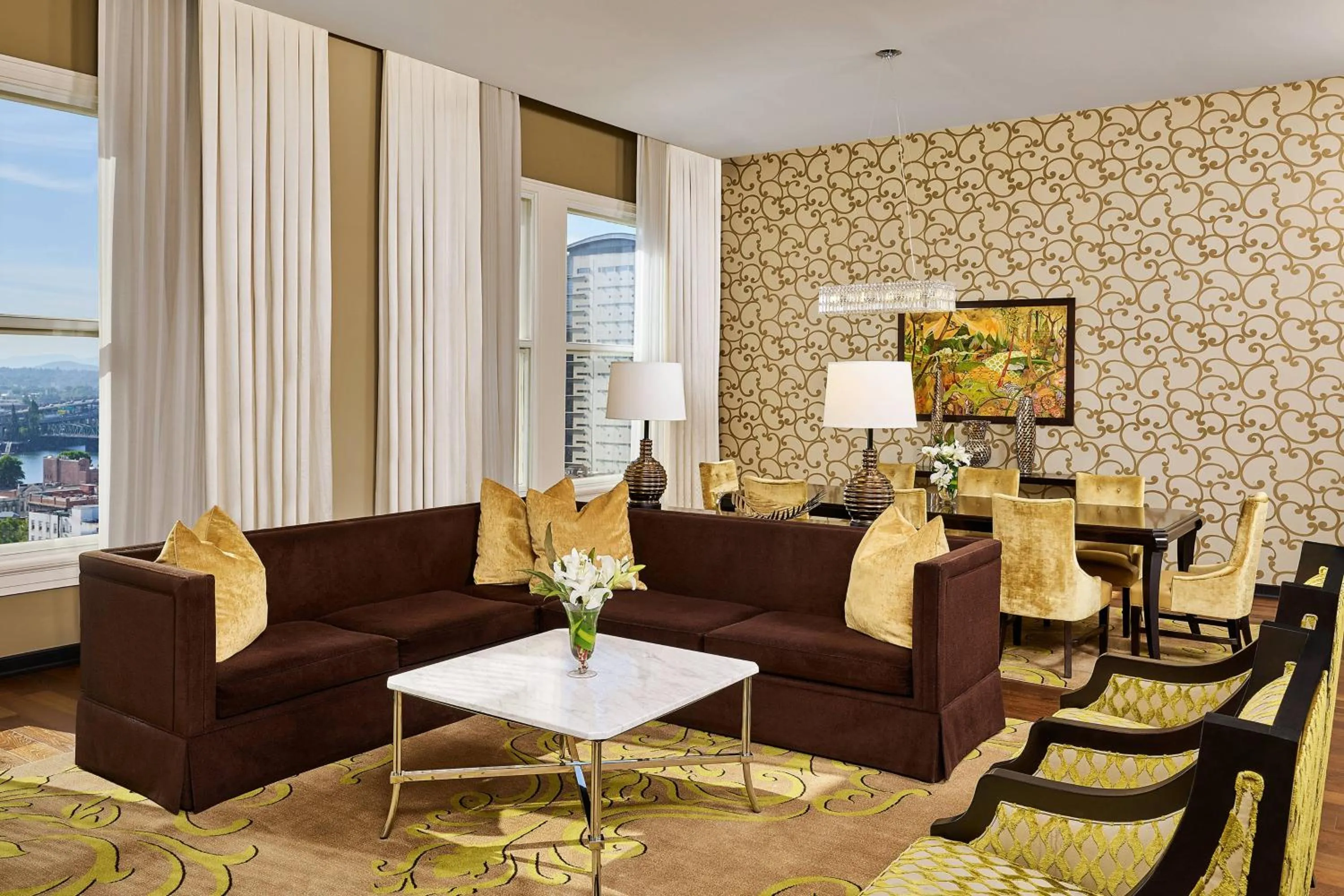 Living room in The Nines, a Luxury Collection Hotel, Portland