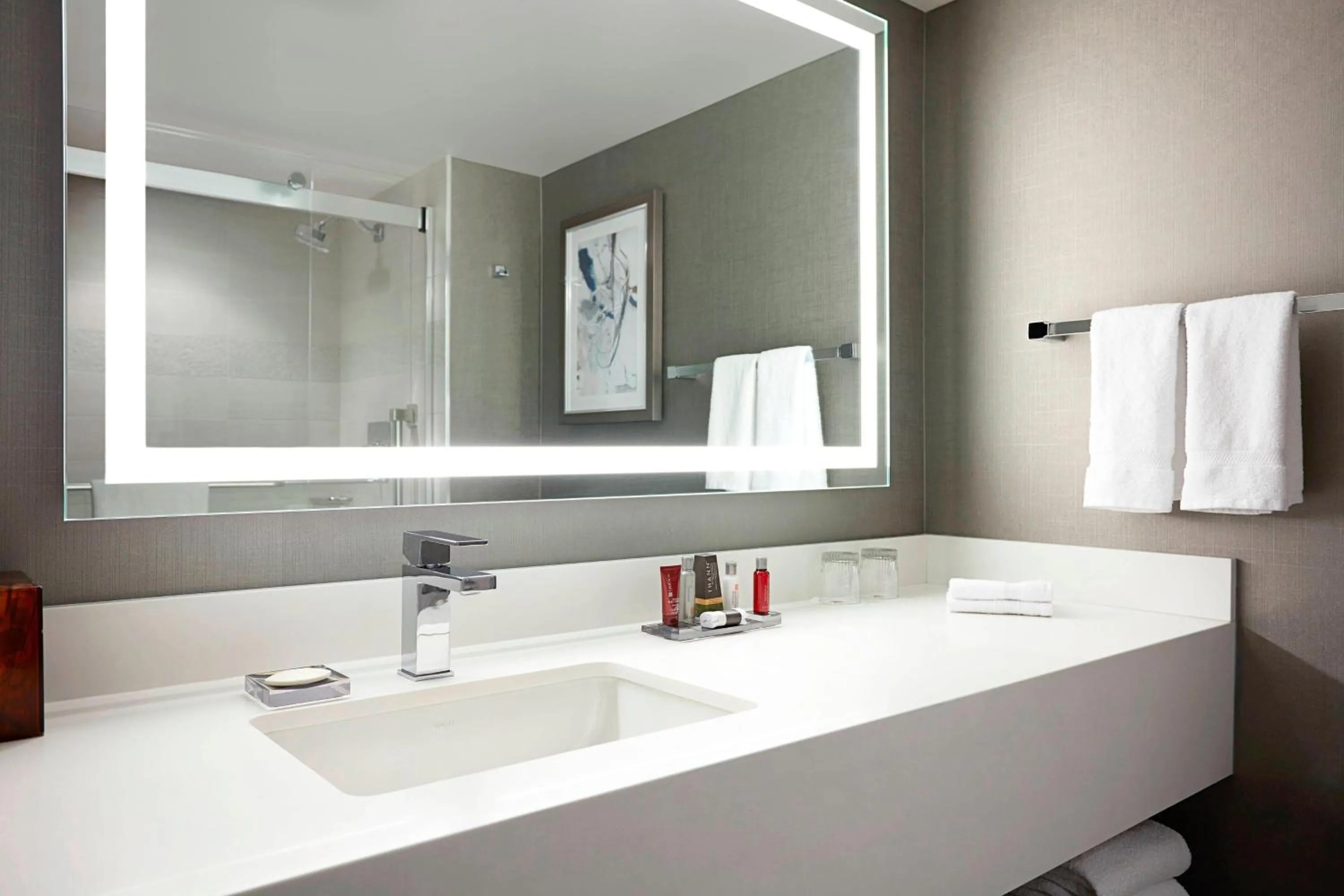 Bathroom in Calgary Marriott Downtown Hotel