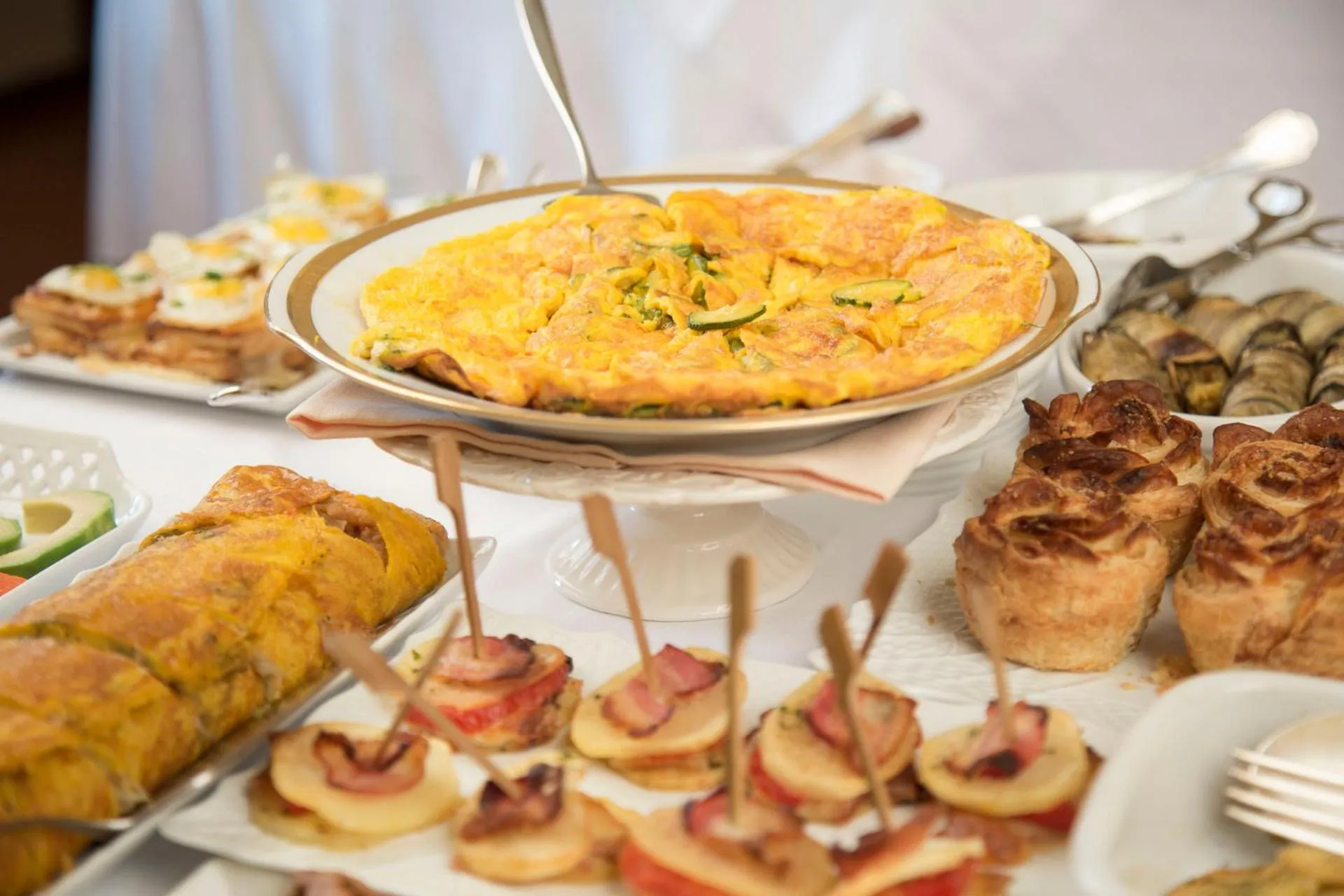 Continental breakfast in Hotel Villa Quiete