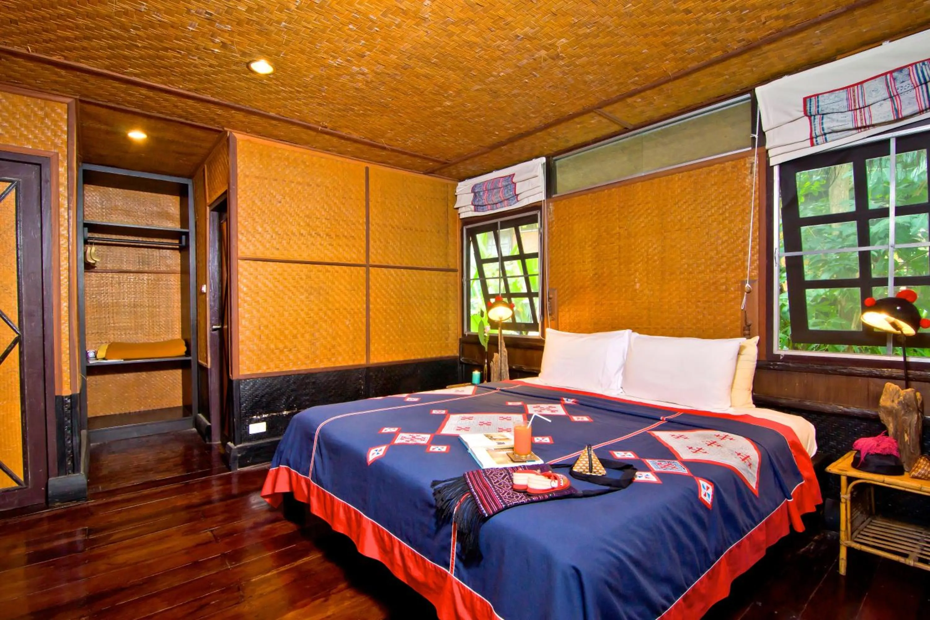 Bed in Hmong Hilltribe Lodge
