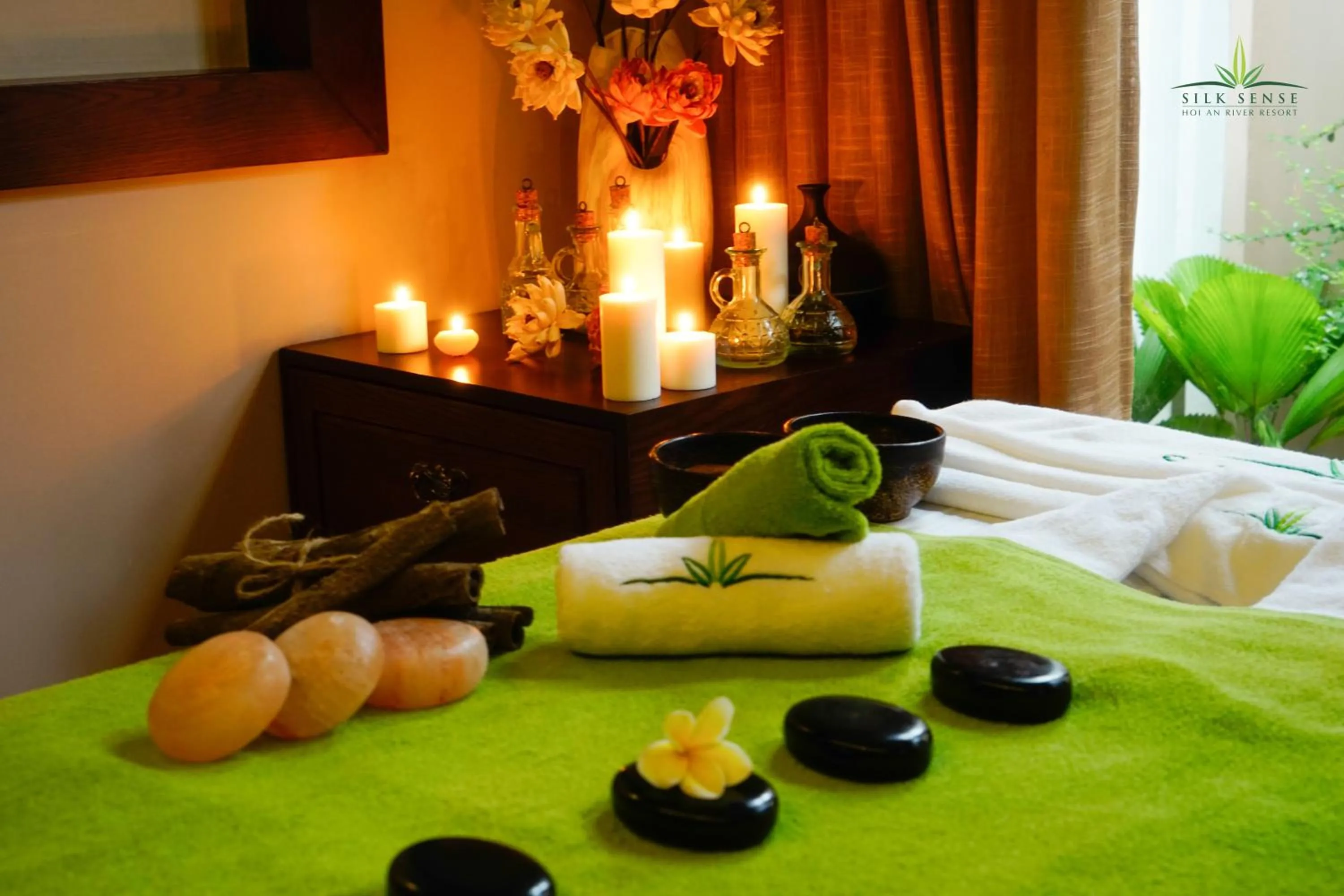 Spa and wellness centre/facilities, Bed in Silk Sense Hoi An River Resort - Green Luxury Escape