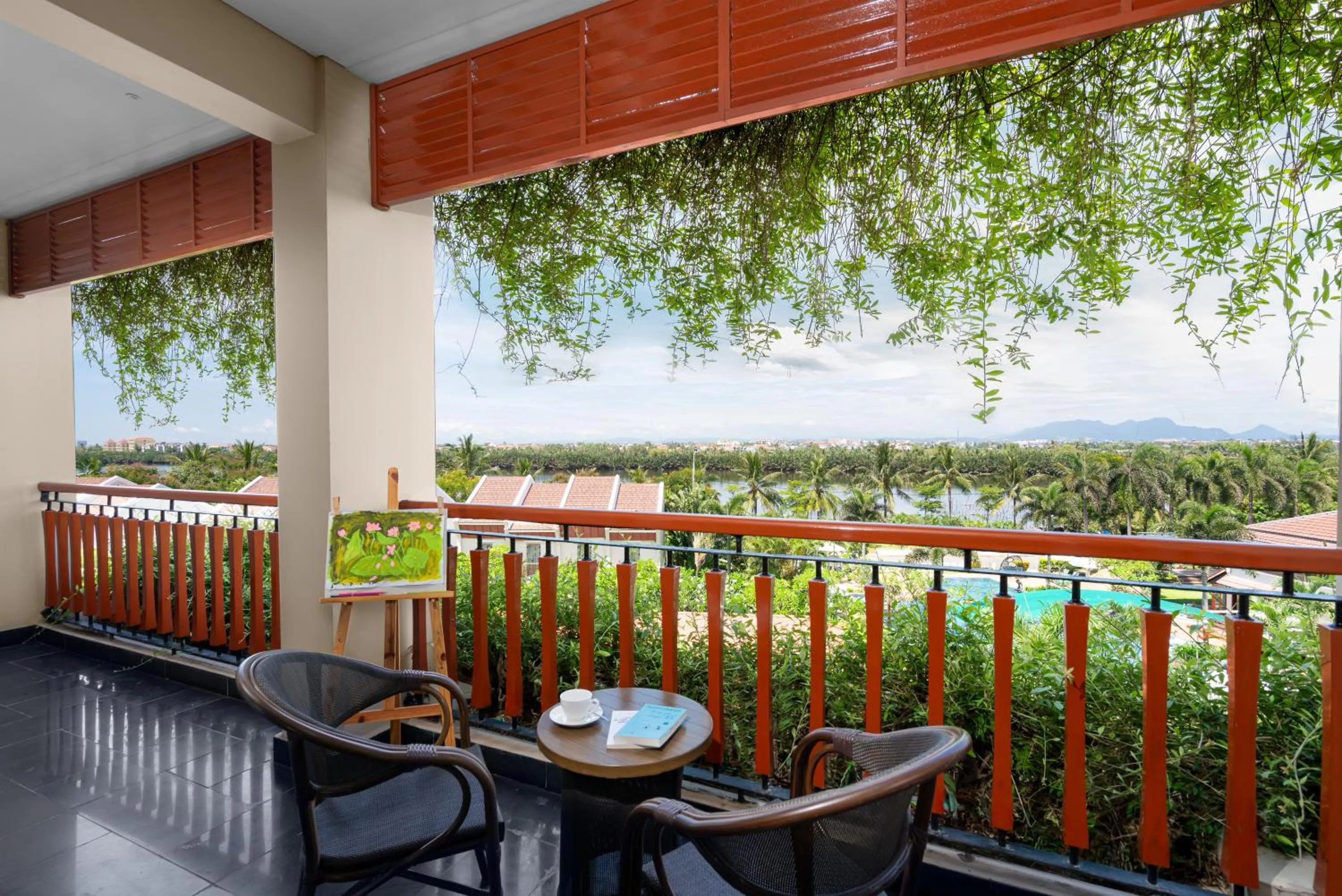 Balcony/Terrace in Silk Sense Hoi An River Resort - Green Luxury Escape