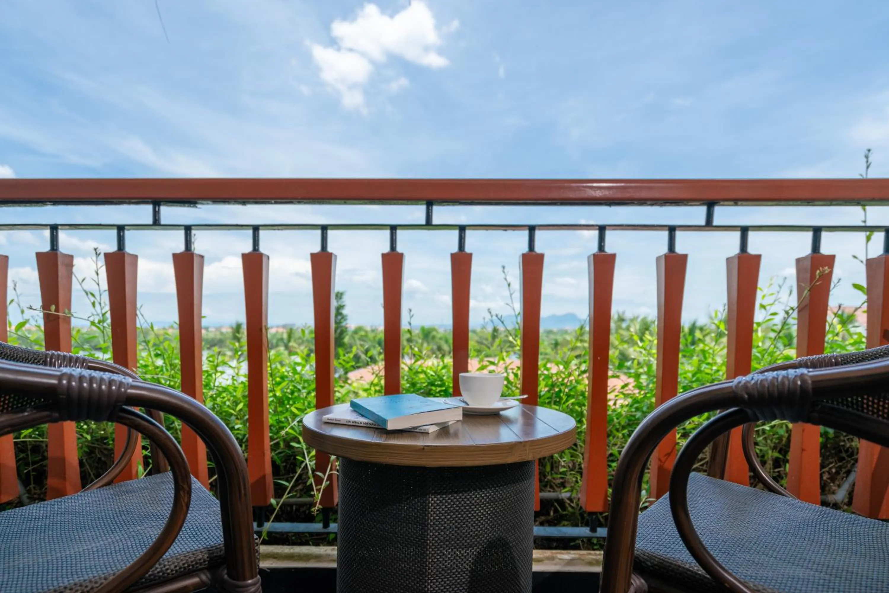 Balcony/Terrace in Silk Sense Hoi An River Resort - Green Luxury Escape