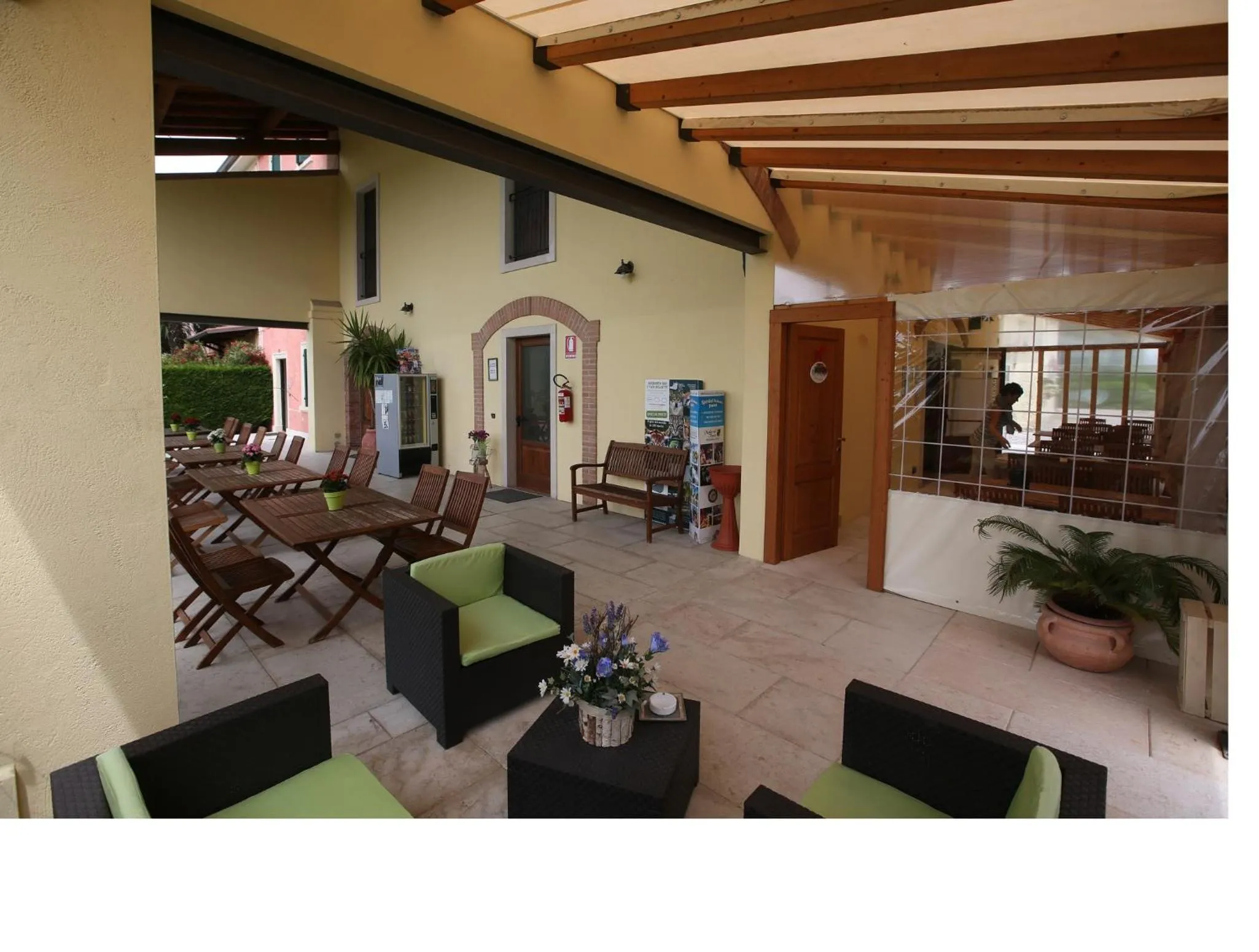 Patio in Agriturismo La Palazzina