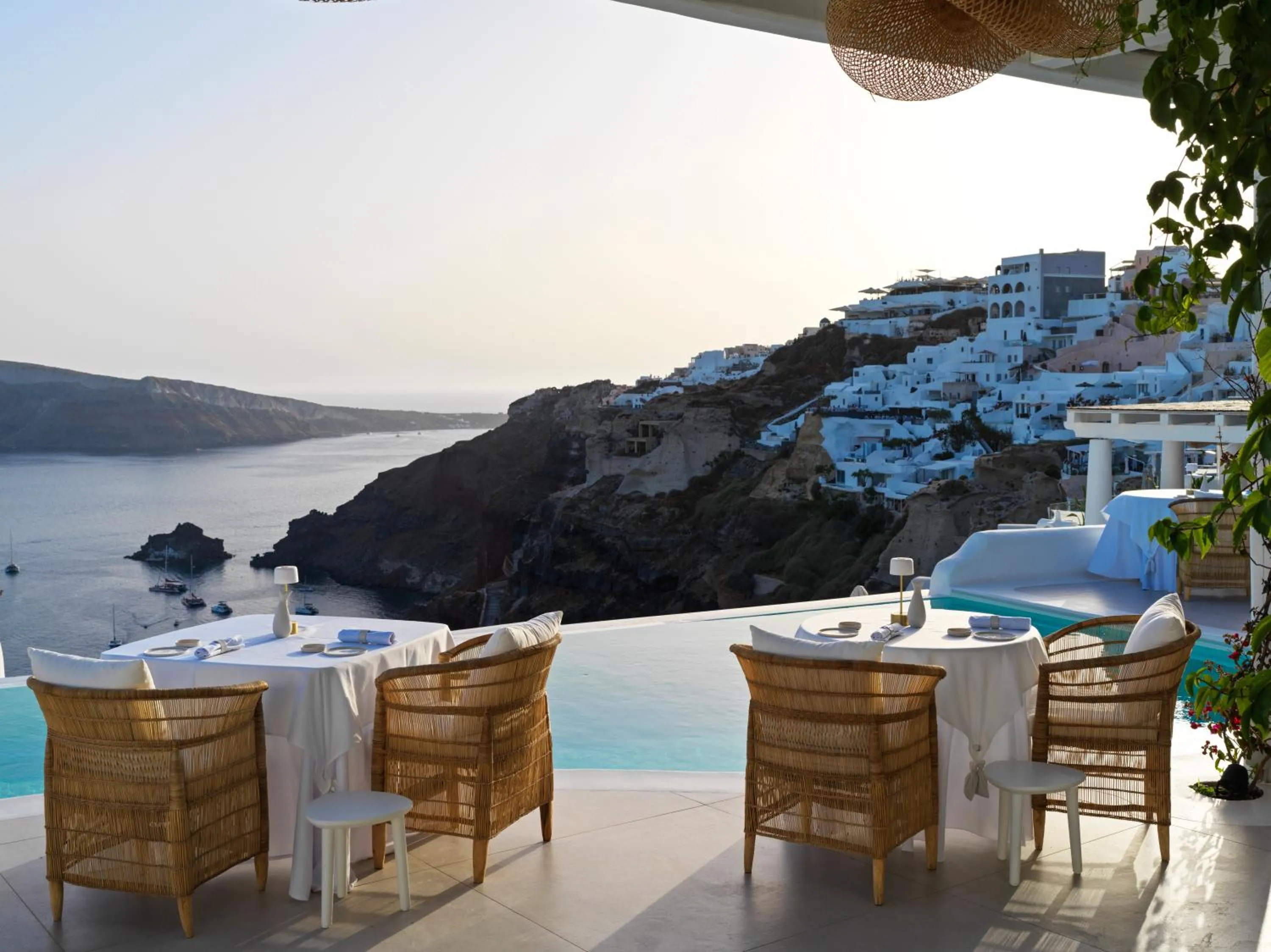 Patio in Katikies Santorini - The Leading Hotels Of The World
