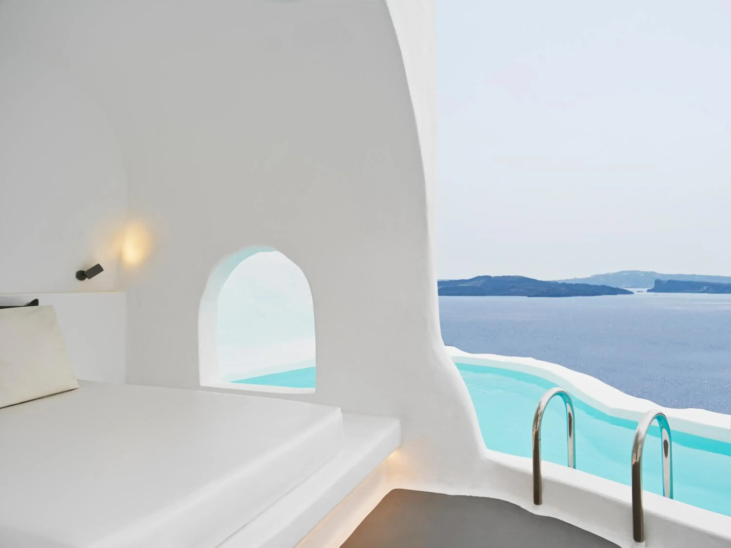 Master Suite with Private Plunge Pool & Caldera View in Katikies Santorini - The Leading Hotels Of The World Master Suite with Private Plunge Pool & Caldera View in Katikies Santorini - The Leading Hotels Of The World