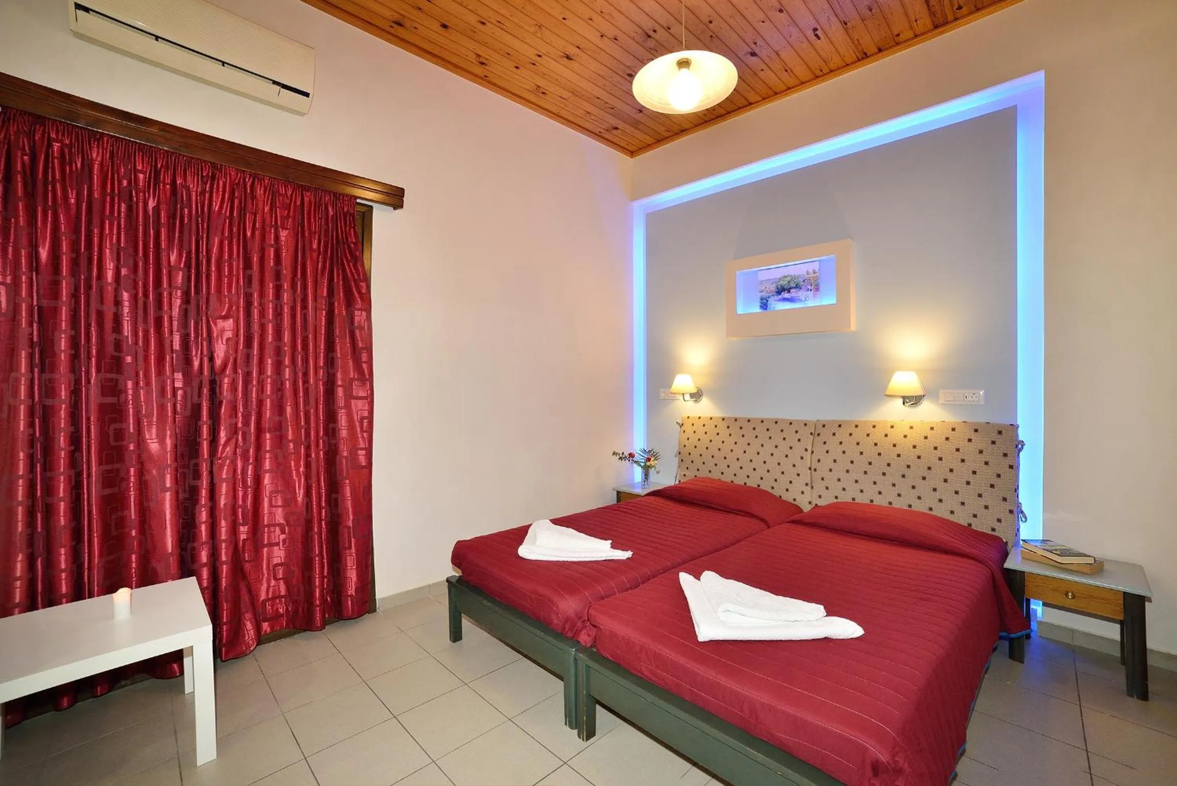 Bedroom, Bed in Mythos- Platanias- Hotel -Apts