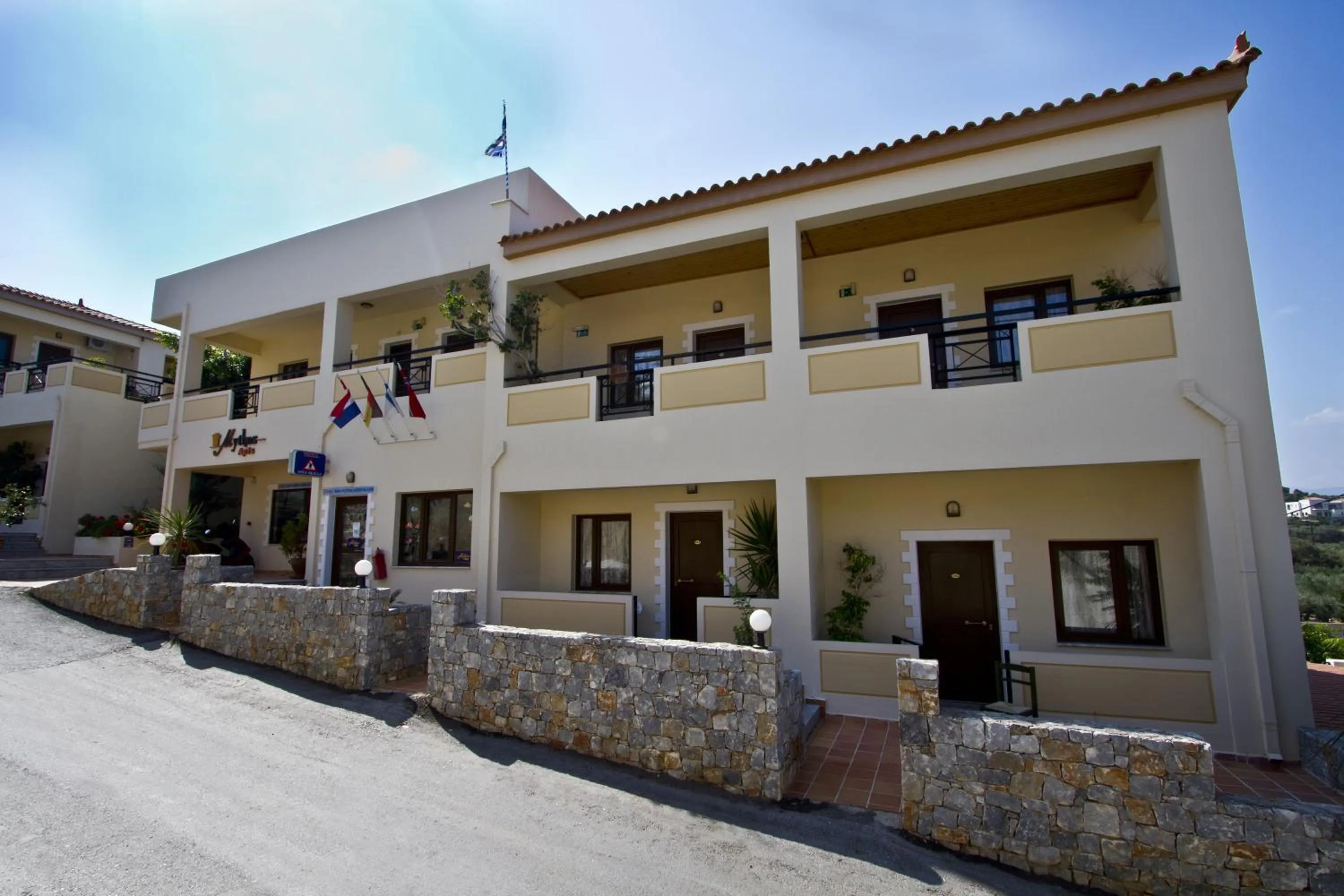 Street view in Mythos- Platanias- Hotel -Apts