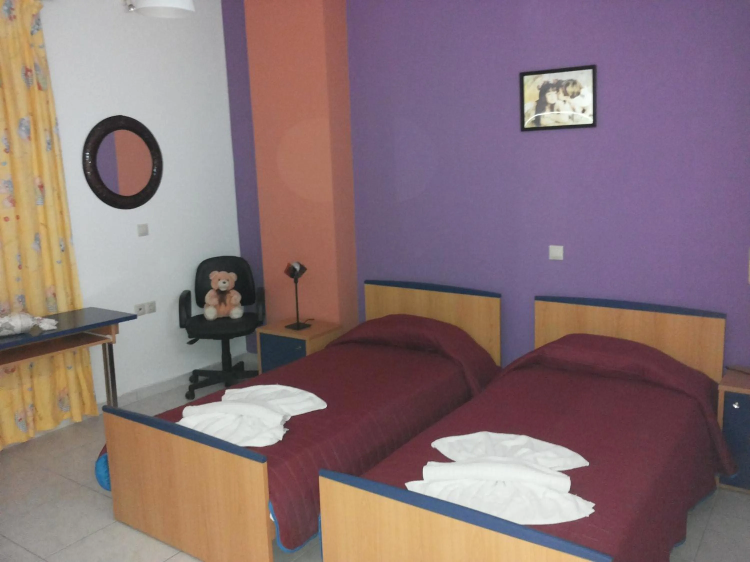 Bedroom, Bed in Mythos- Platanias- Hotel -Apts