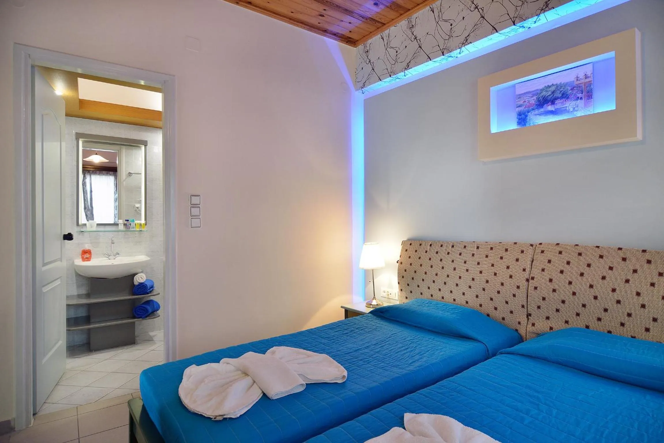 Bedroom, Bed in Mythos- Platanias- Hotel -Apts