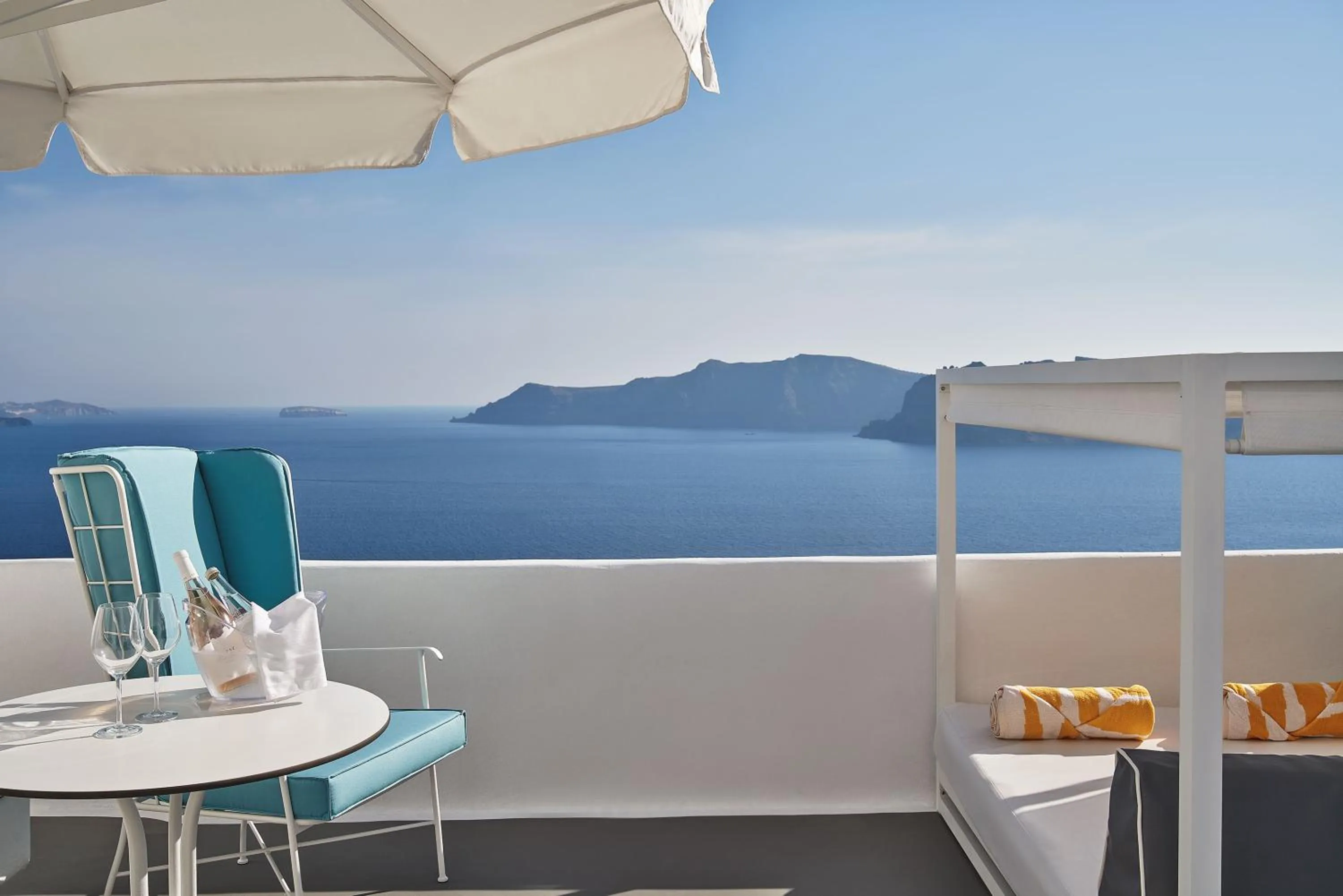Balcony/Terrace in Katikies Kirini Santorini - The Leading Hotels Of The World
