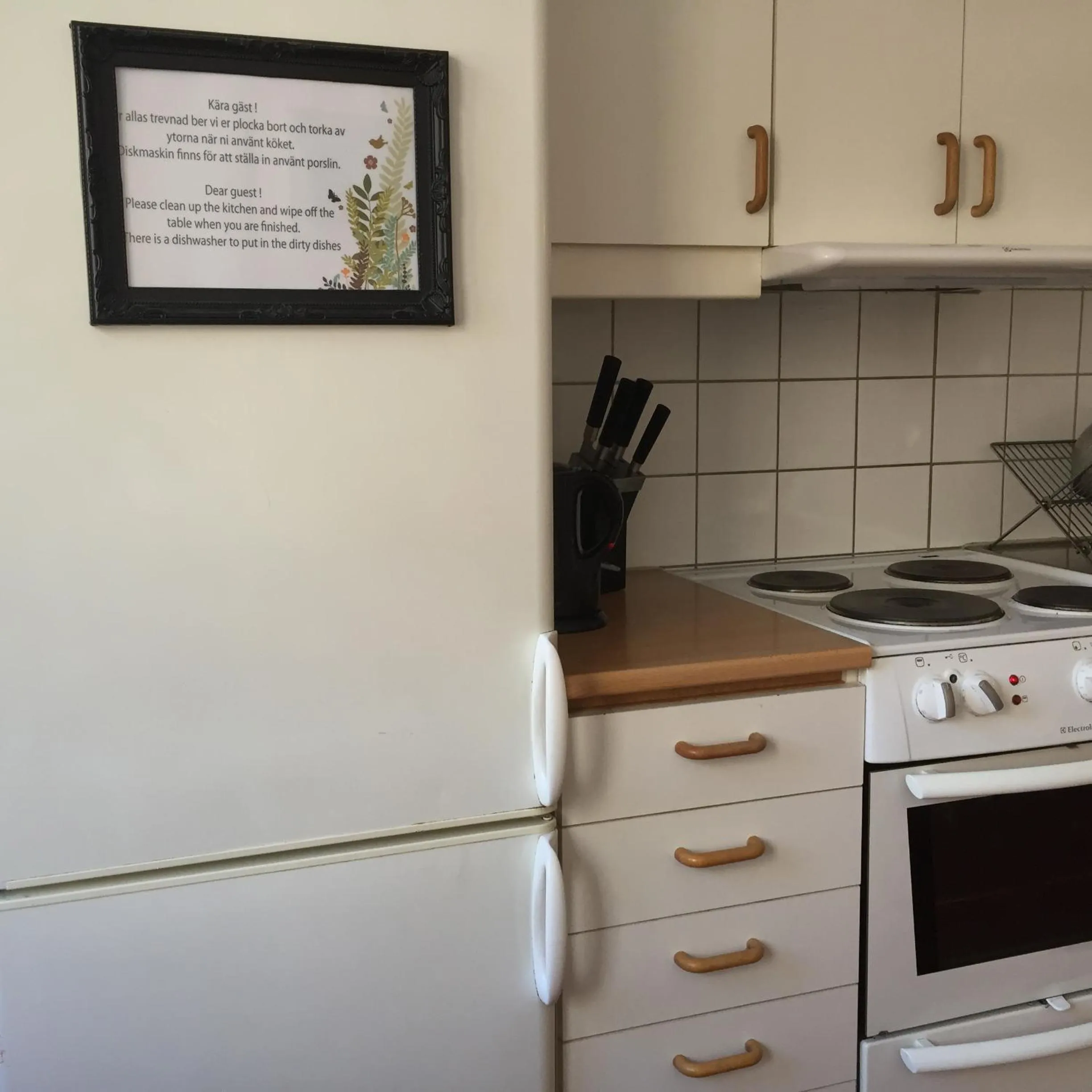 Kitchen or kitchenette in Linné Hostel