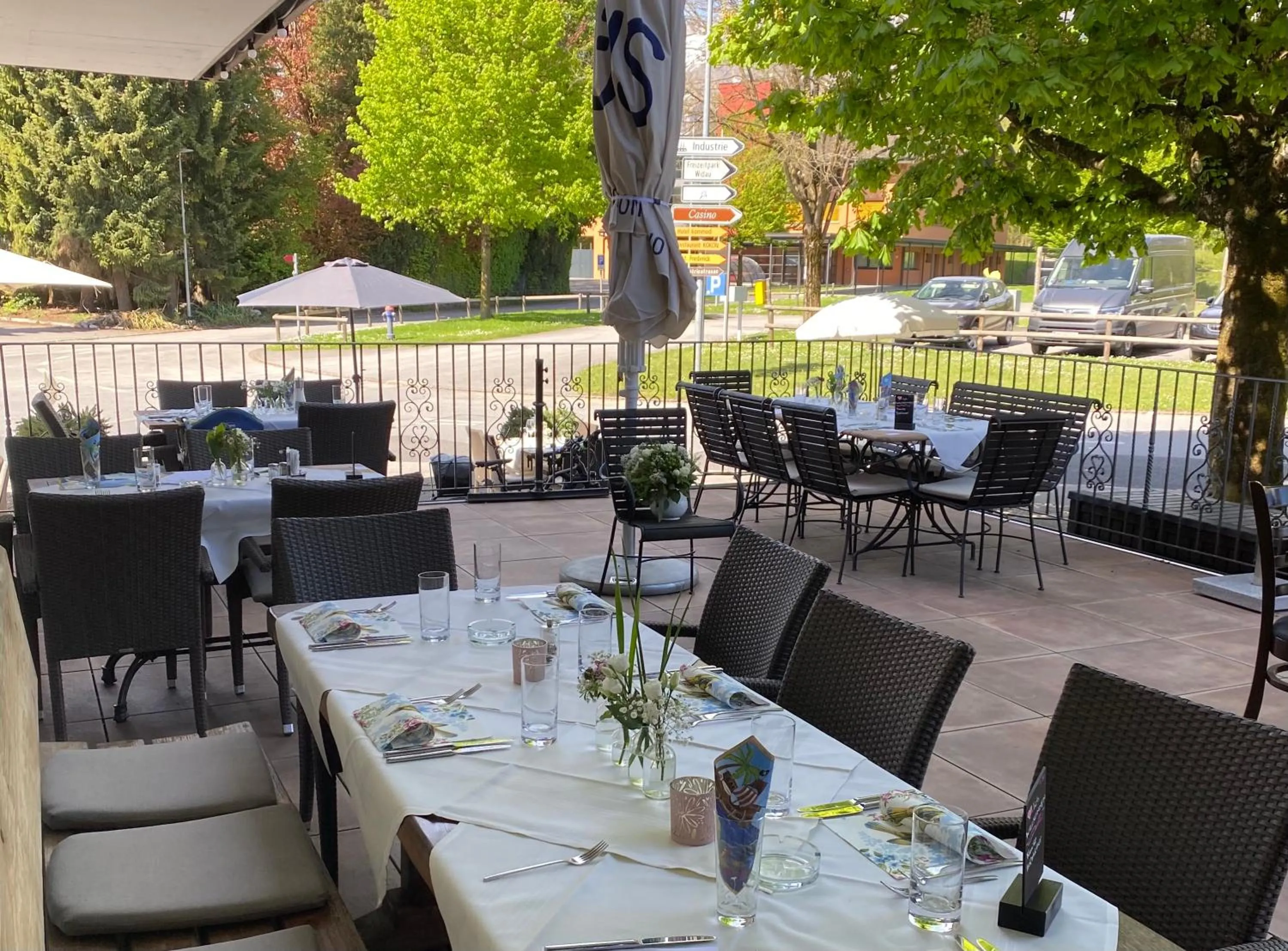 Patio in Landgasthof Rössle ** Superior