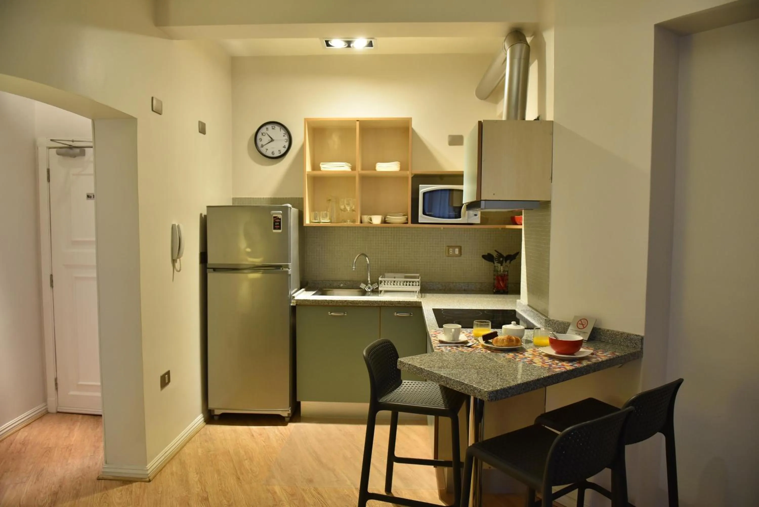 Kitchen or kitchenette in Lastarria Aparts
