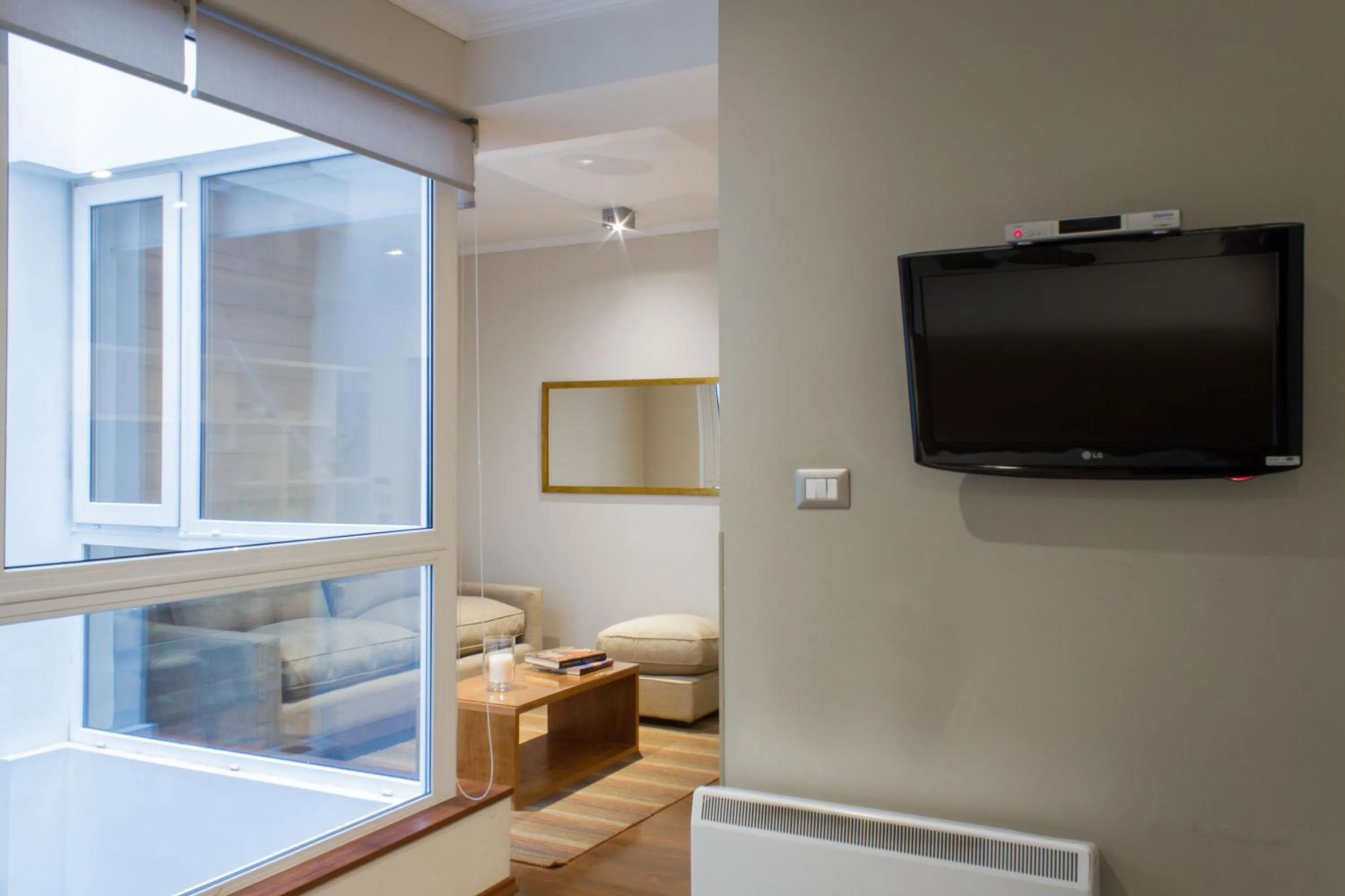 Decorative detail, Bed in Lastarria Aparts