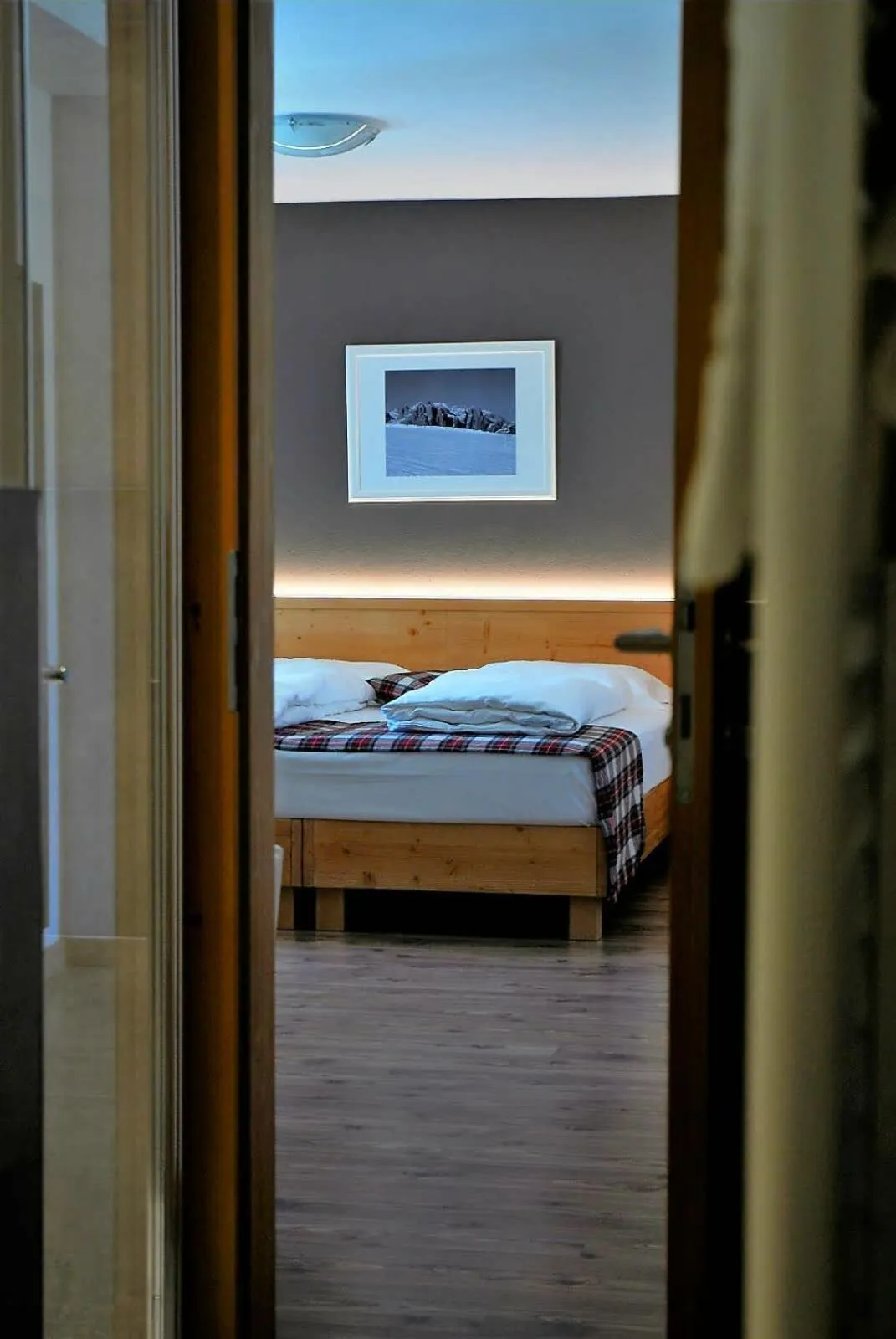 Bed in Ciasa Alpina Relax Hotel